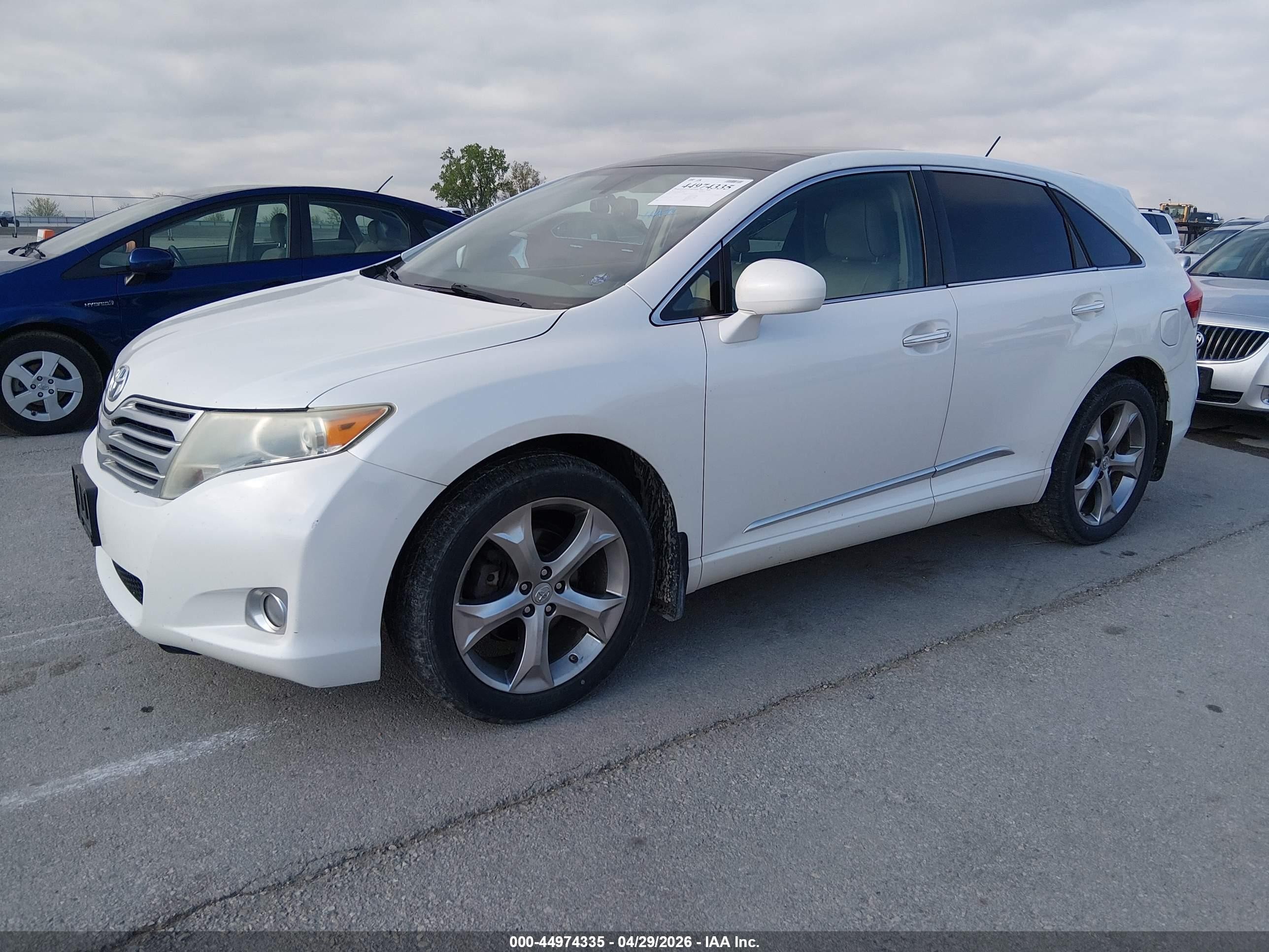 2011 Toyota Venza Base V6 White vin: 4T3BK3BB4BU051941