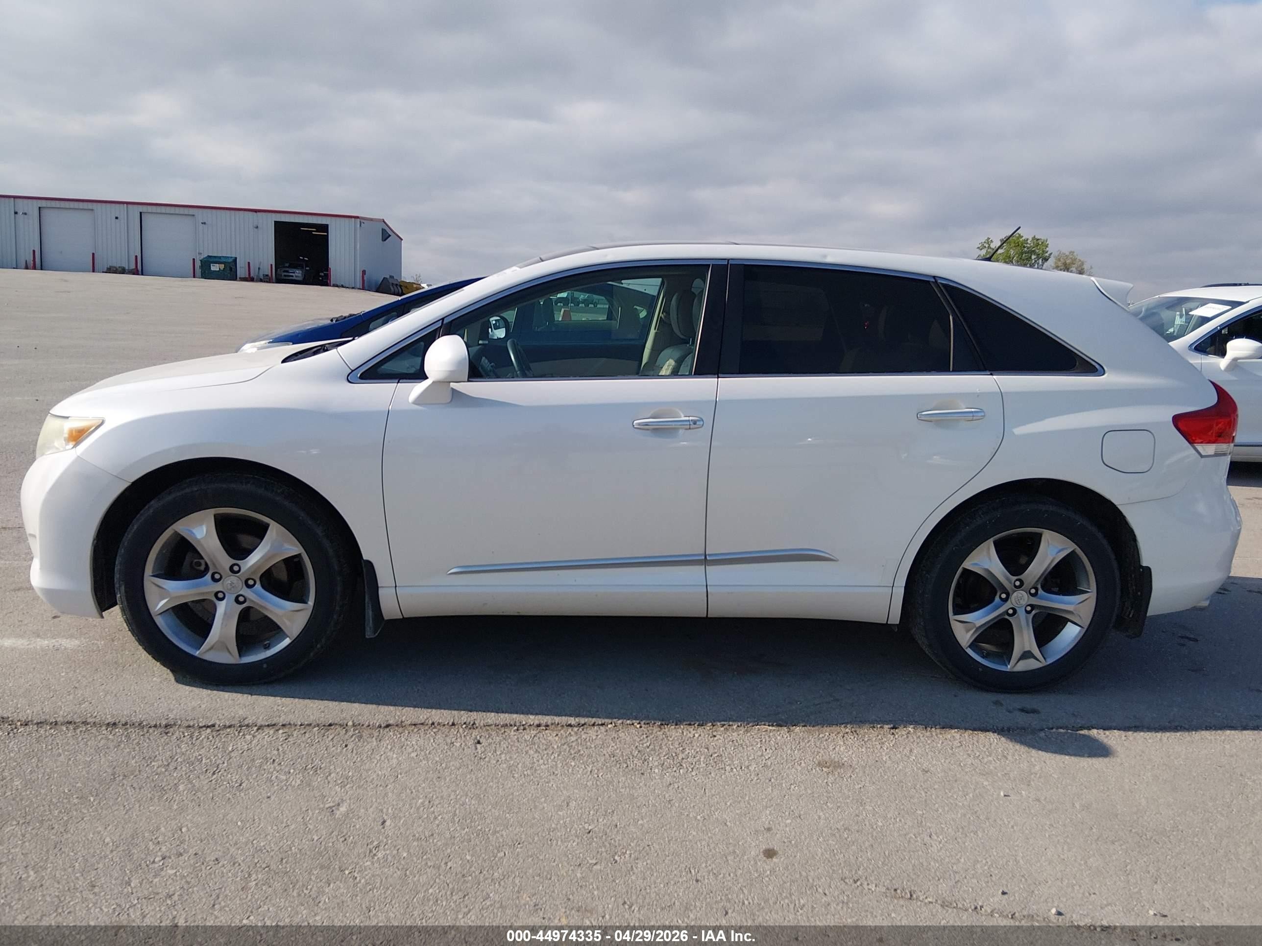 2011 Toyota Venza Base V6 White vin: 4T3BK3BB4BU051941