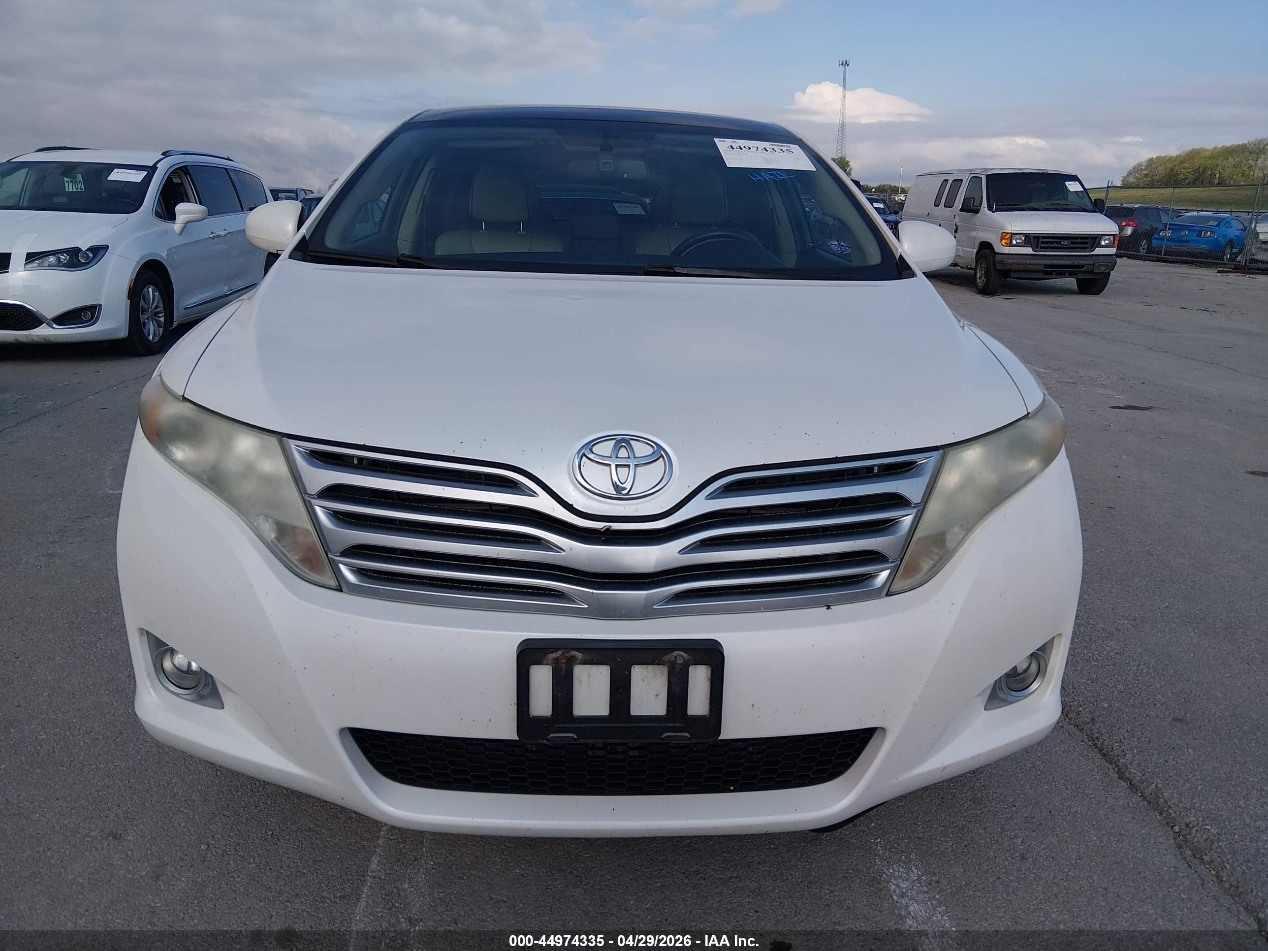 2011 Toyota Venza Base V6 White vin: 4T3BK3BB4BU051941