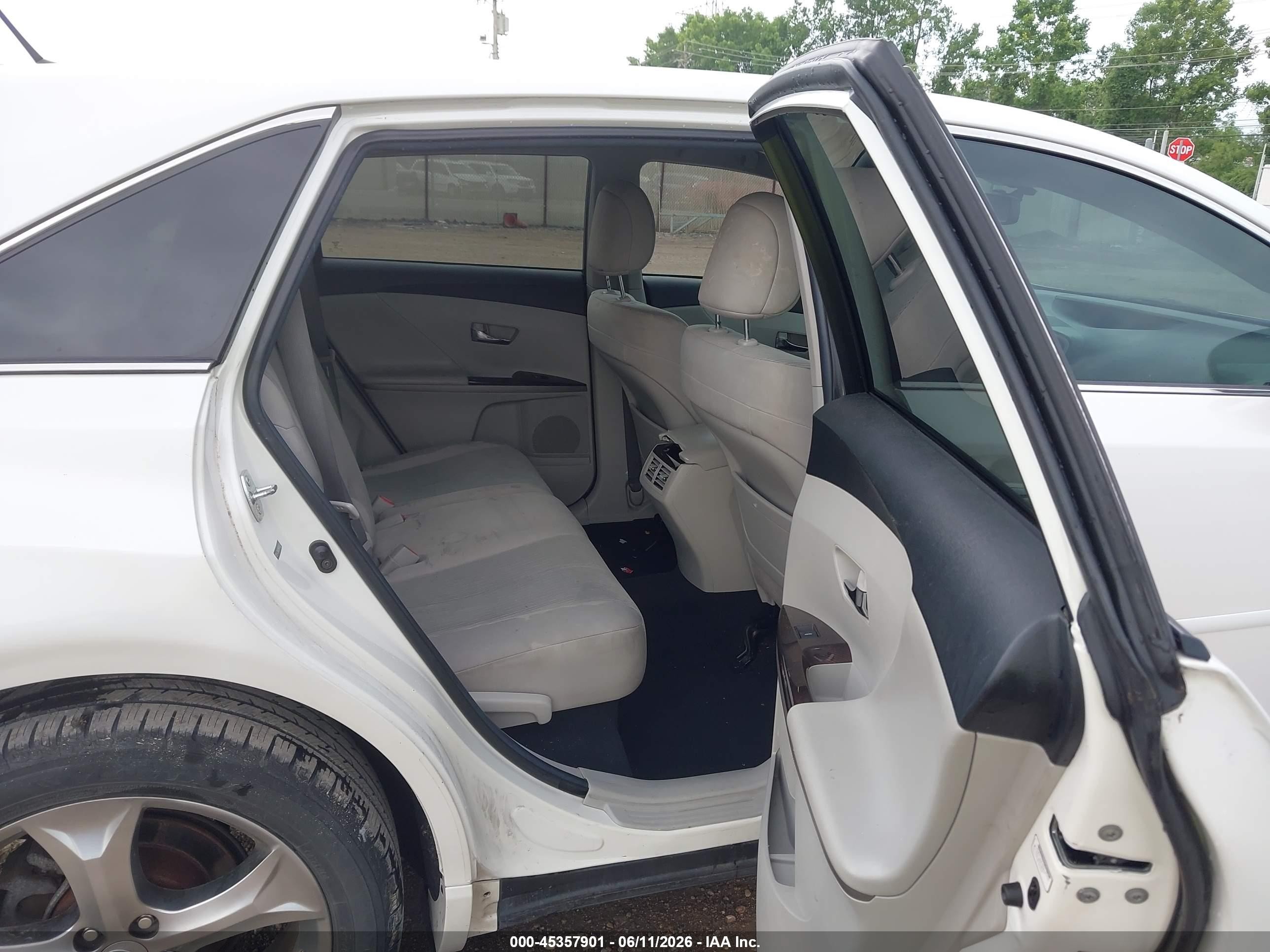 2011 Toyota Venza Base V6 White vin: 4T3BK3BB4BU054242