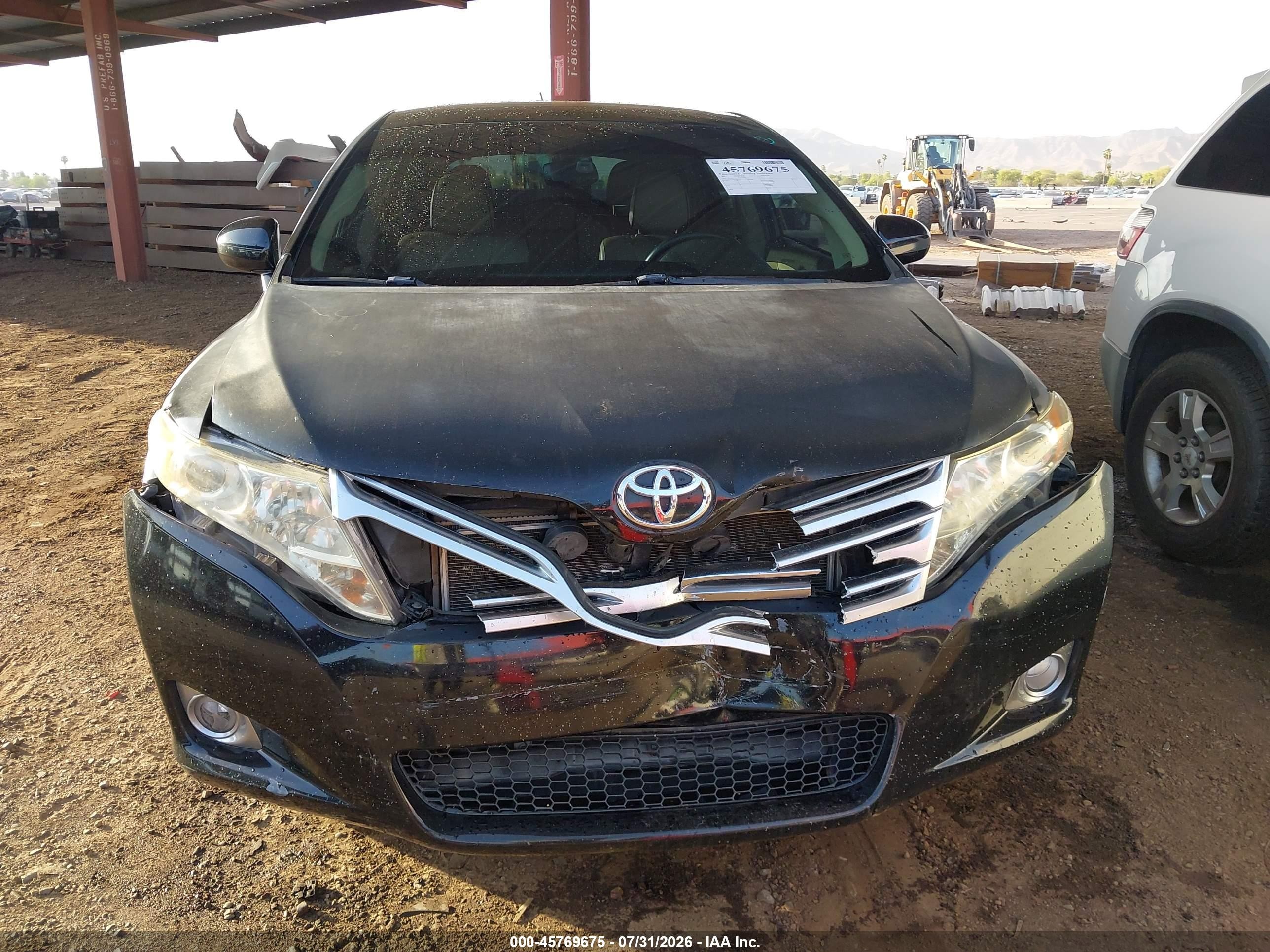 2012 Toyota Venza Limited V6 Black vin: 4T3BK3BB4CU067963