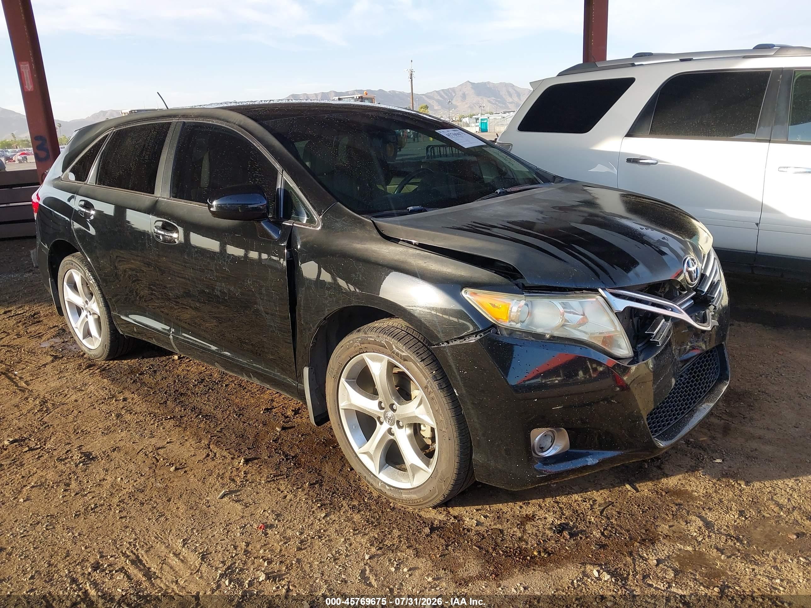 2012 Toyota Venza Limited V6 Black vin: 4T3BK3BB4CU067963