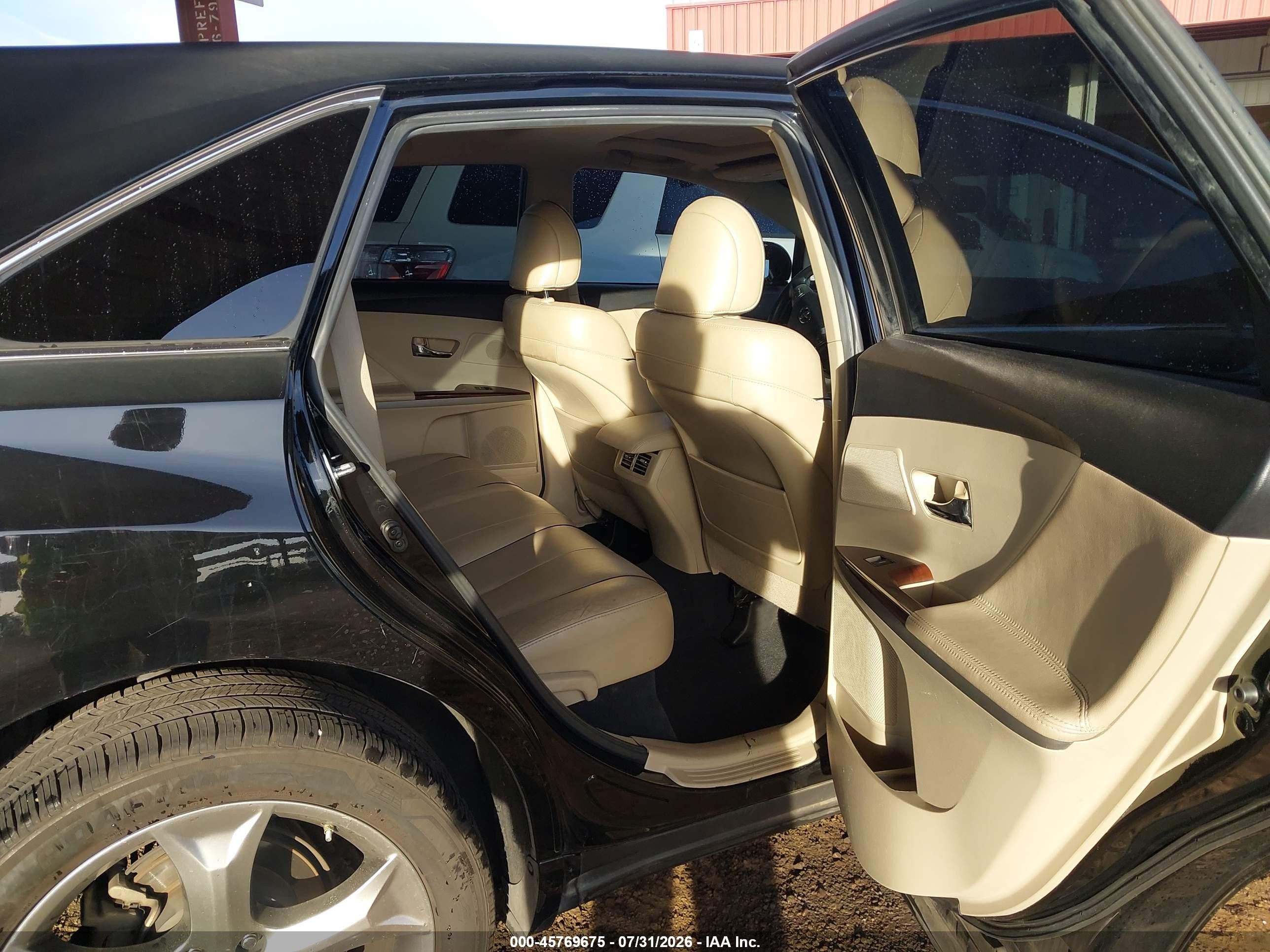 2012 Toyota Venza Limited V6 Black vin: 4T3BK3BB4CU067963