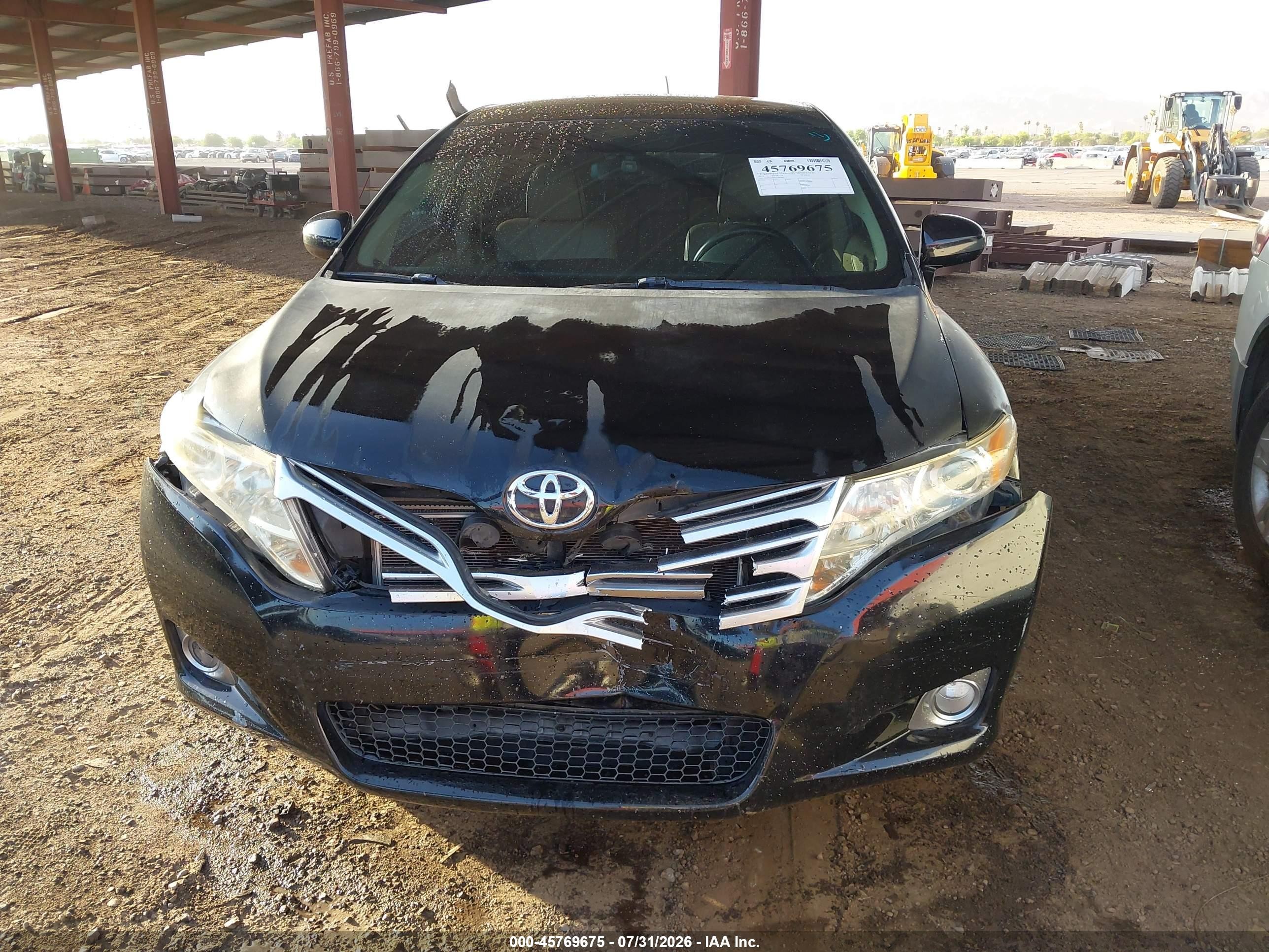 2012 Toyota Venza Limited V6 Black vin: 4T3BK3BB4CU067963