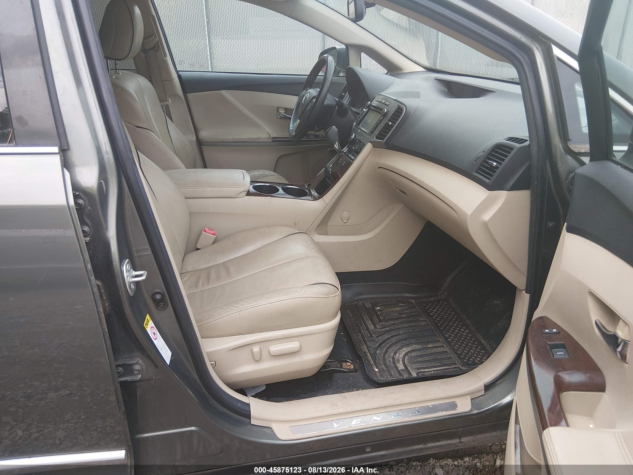 2013 Toyota Venza Xle V6 Gray vin: 4T3BK3BB4DU074252