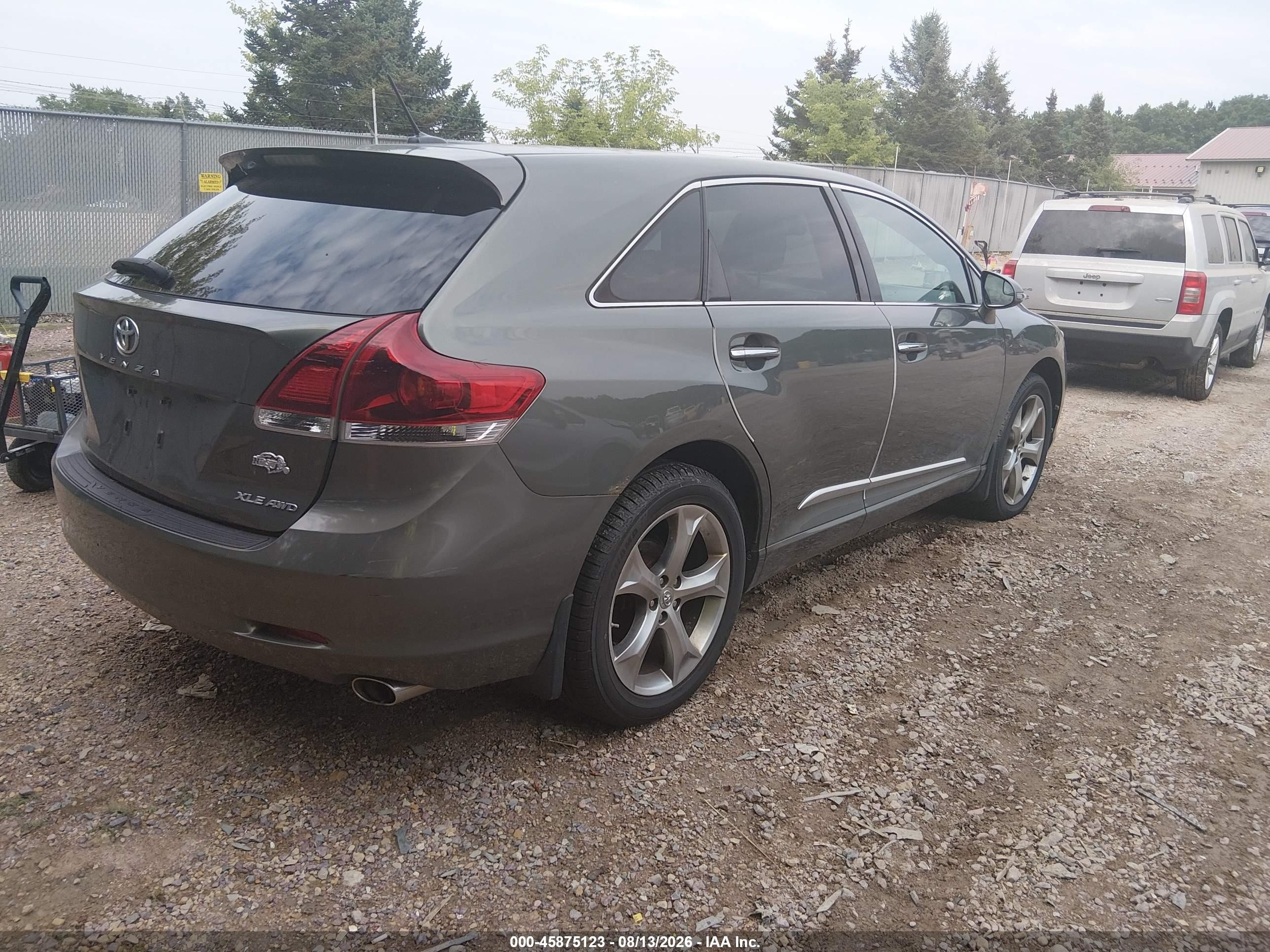 2013 Toyota Venza Xle V6 Gray vin: 4T3BK3BB4DU074252