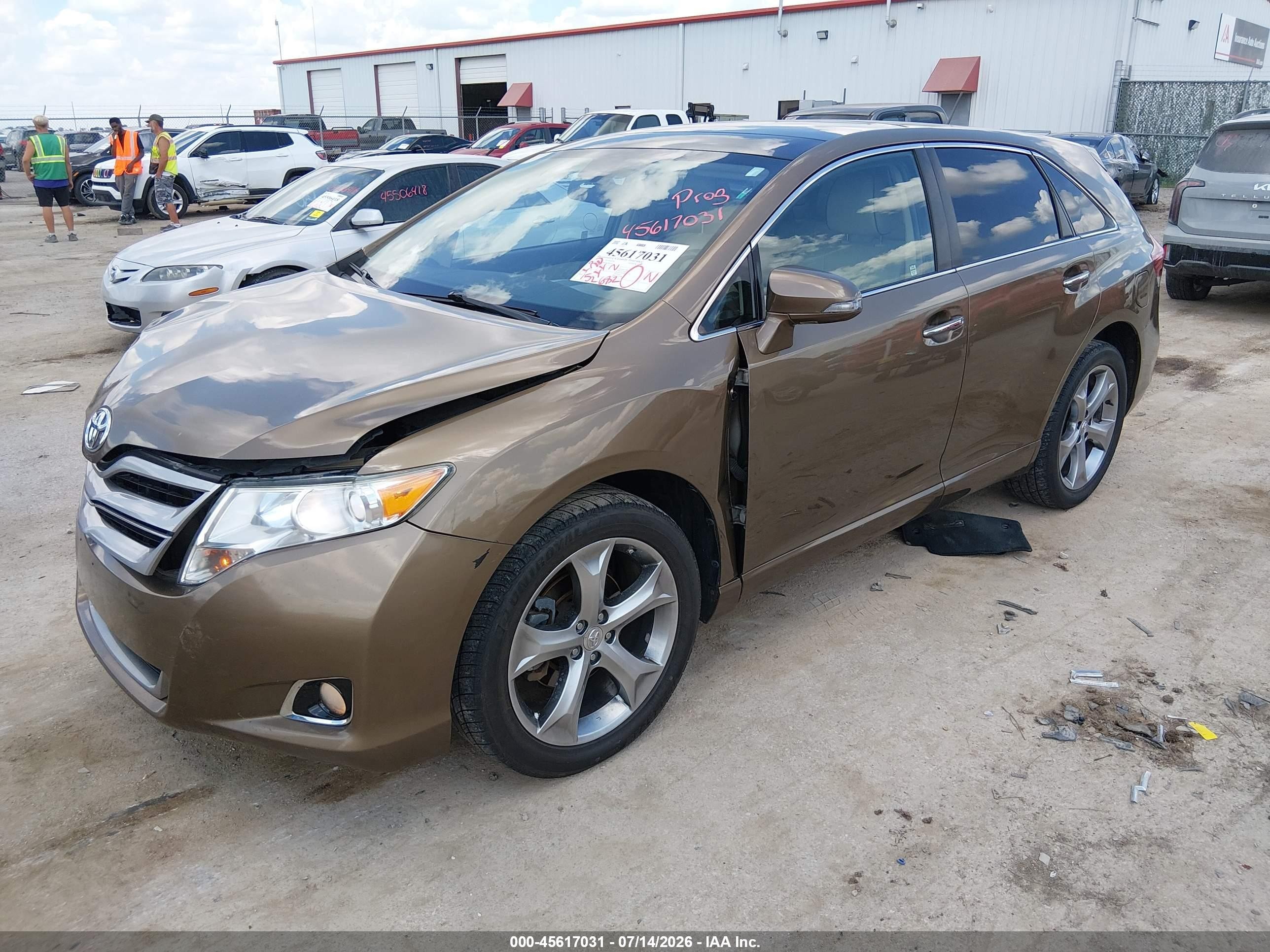 2013 Toyota Venza Xle V6 Brown vin: 4T3BK3BB4DU081153