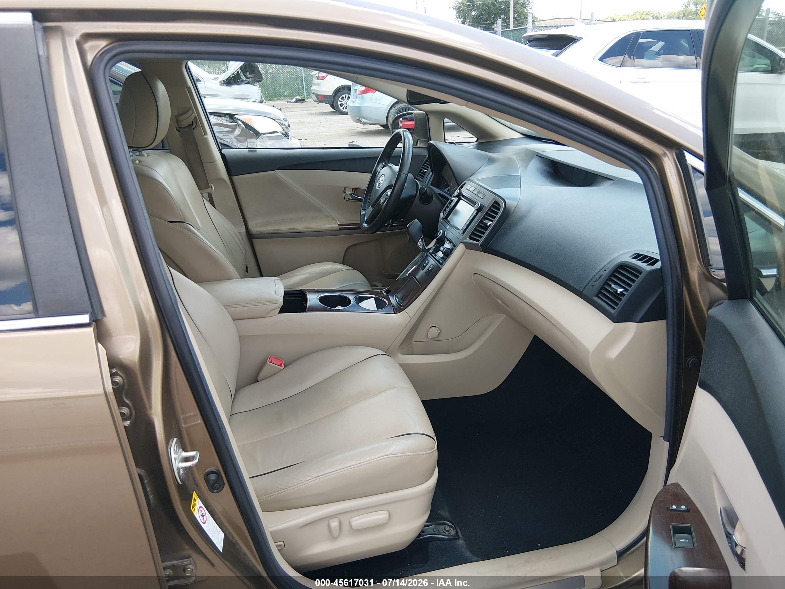 2013 Toyota Venza Xle V6 Brown vin: 4T3BK3BB4DU081153