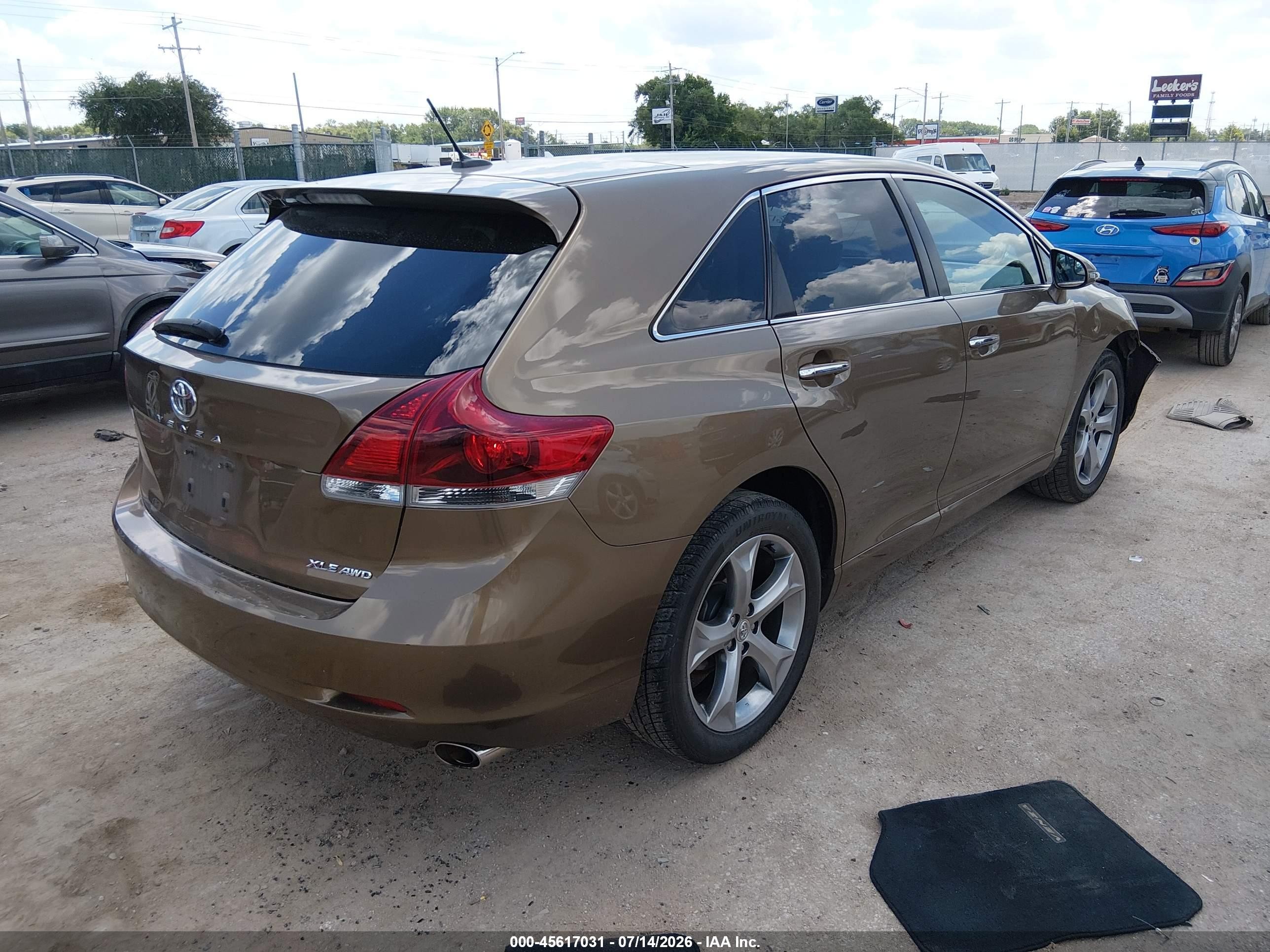 2013 Toyota Venza Xle V6 Brown vin: 4T3BK3BB4DU081153