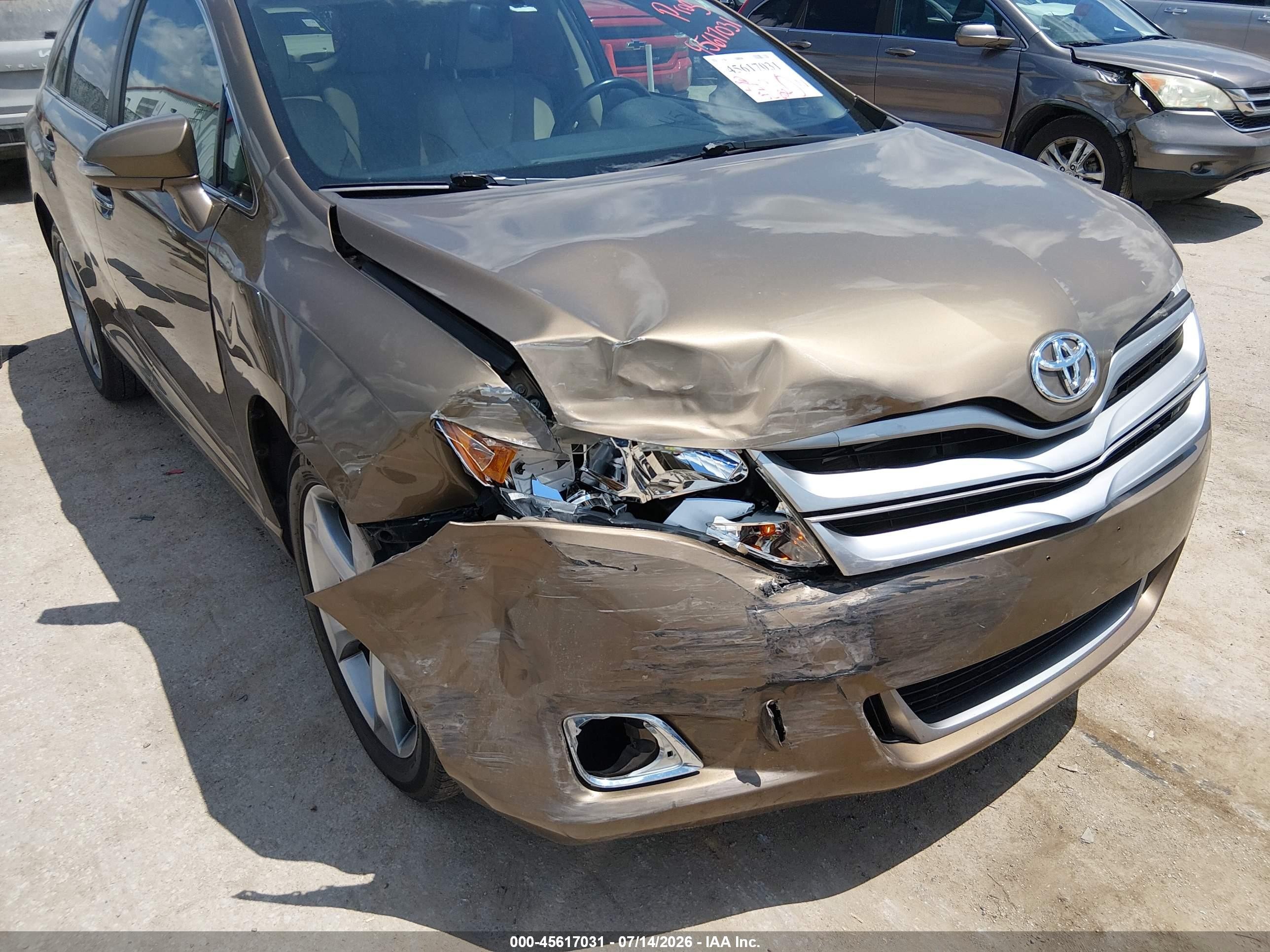 2013 Toyota Venza Xle V6 Brown vin: 4T3BK3BB4DU081153