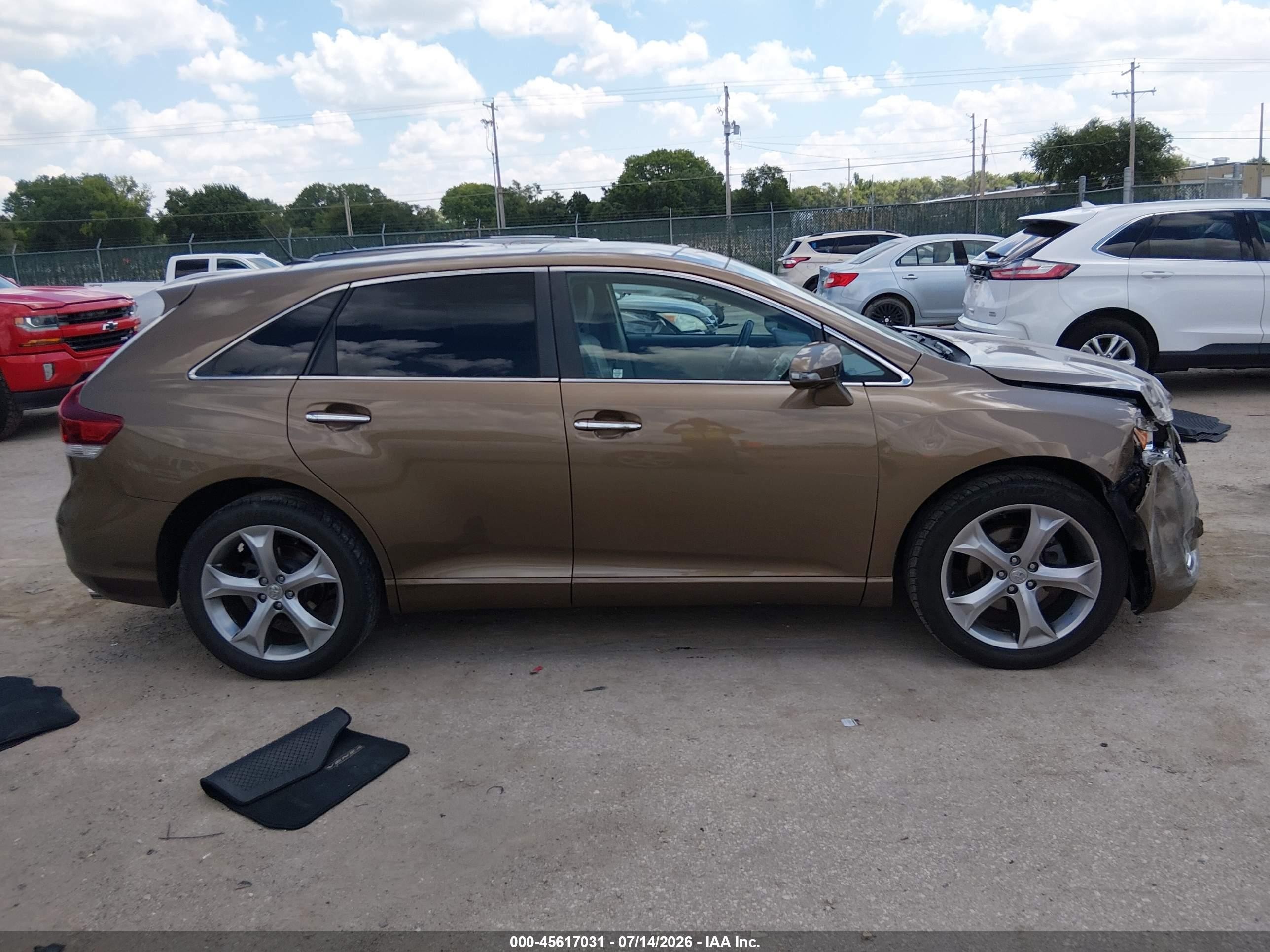 2013 Toyota Venza Xle V6 Brown vin: 4T3BK3BB4DU081153