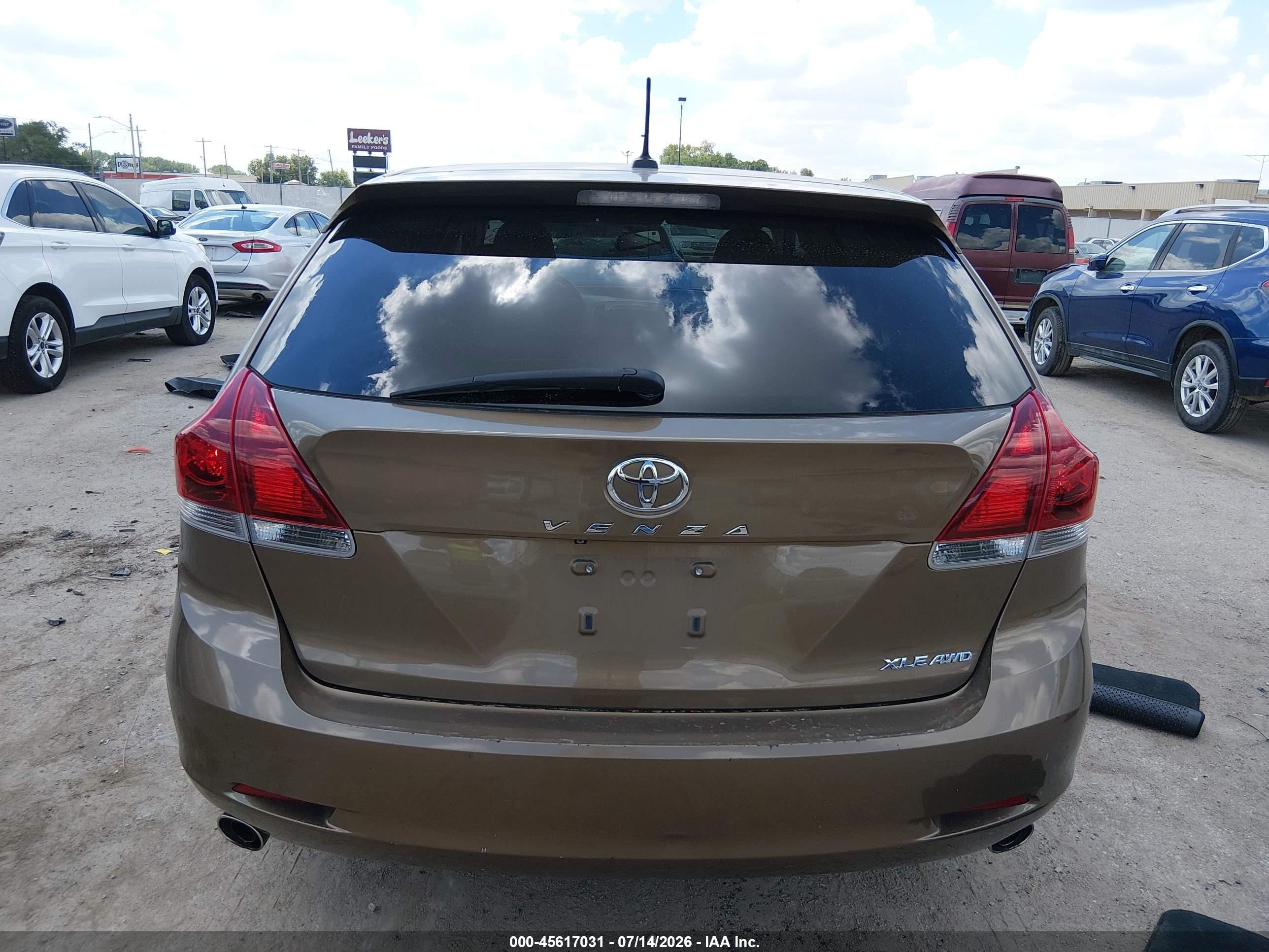 2013 Toyota Venza Xle V6 Brown vin: 4T3BK3BB4DU081153