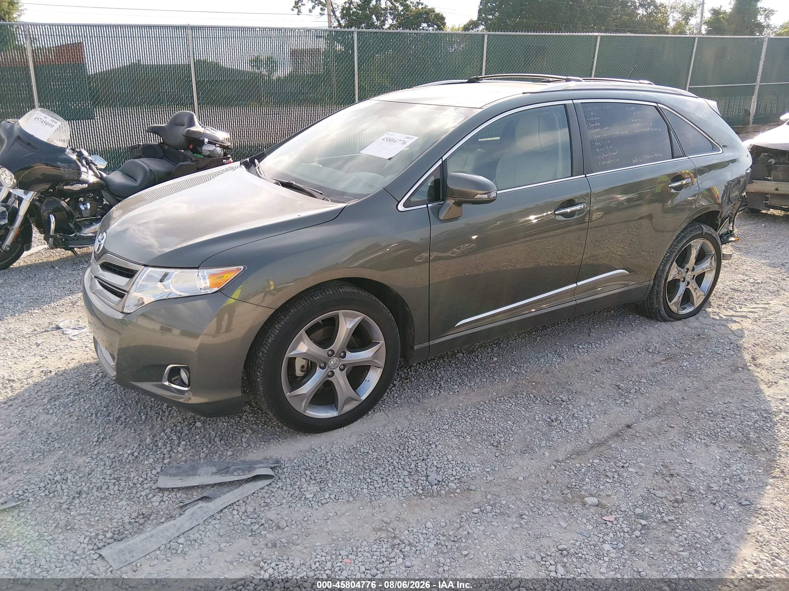 2013 Toyota Venza Xle V6 Зеленый vin: 4T3BK3BB4DU094386