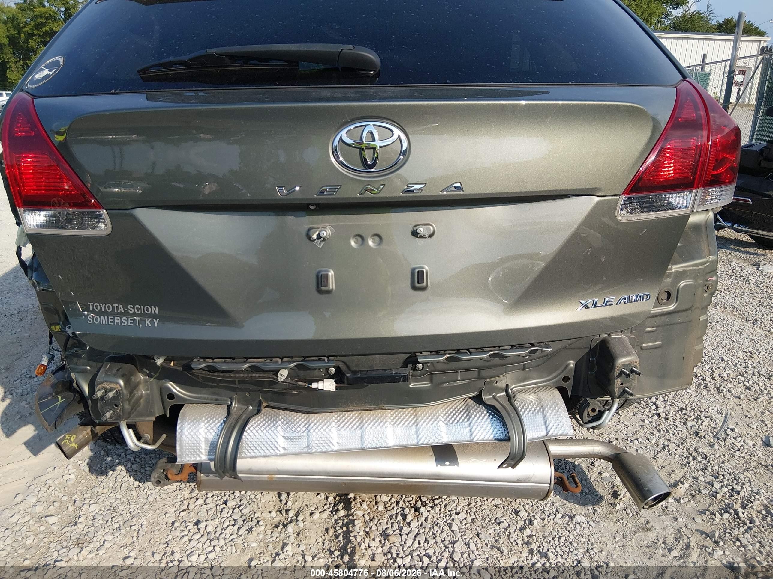 2013 Toyota Venza Xle V6 Зеленый vin: 4T3BK3BB4DU094386