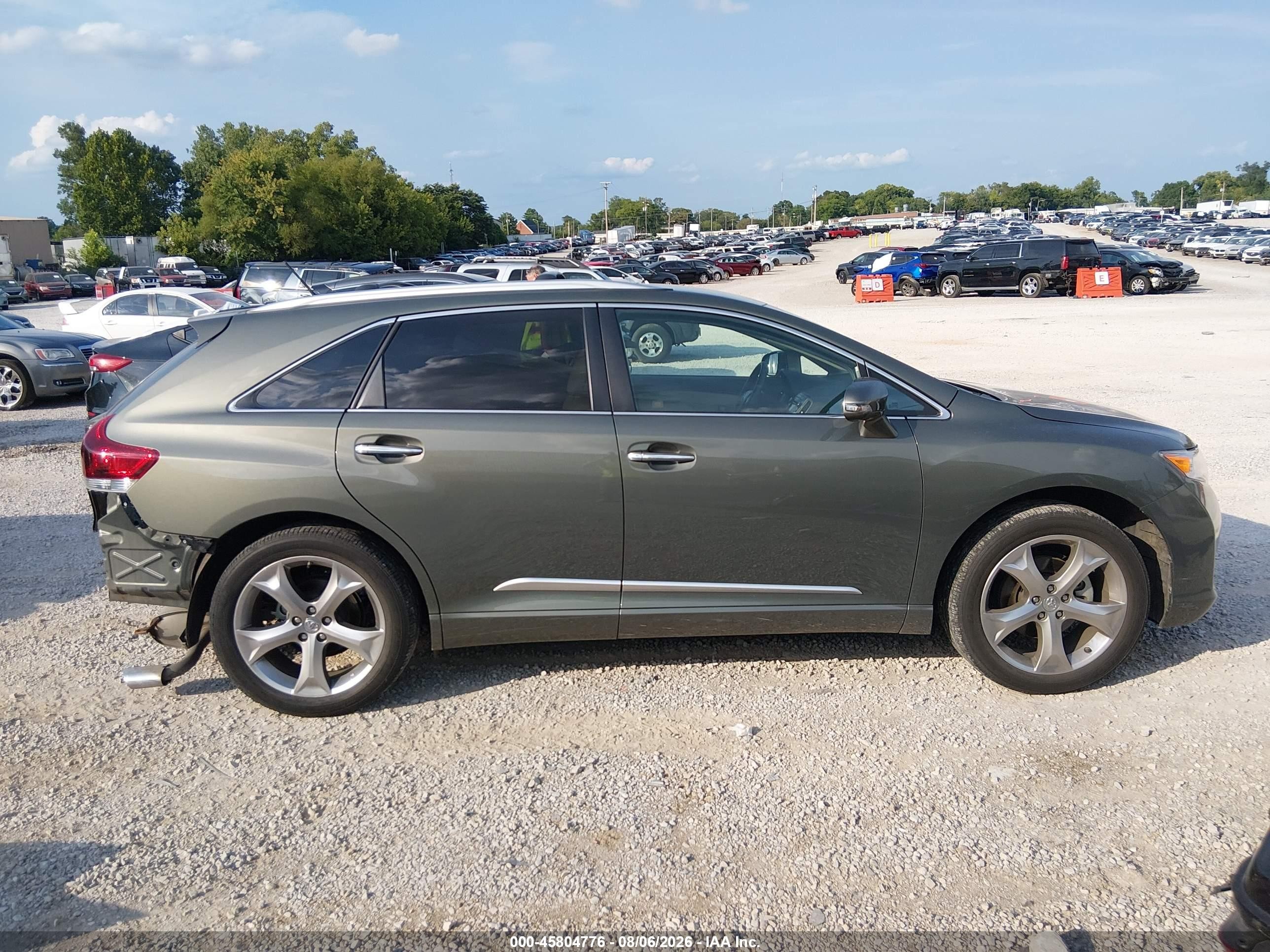 2013 Toyota Venza Xle V6 Зеленый vin: 4T3BK3BB4DU094386