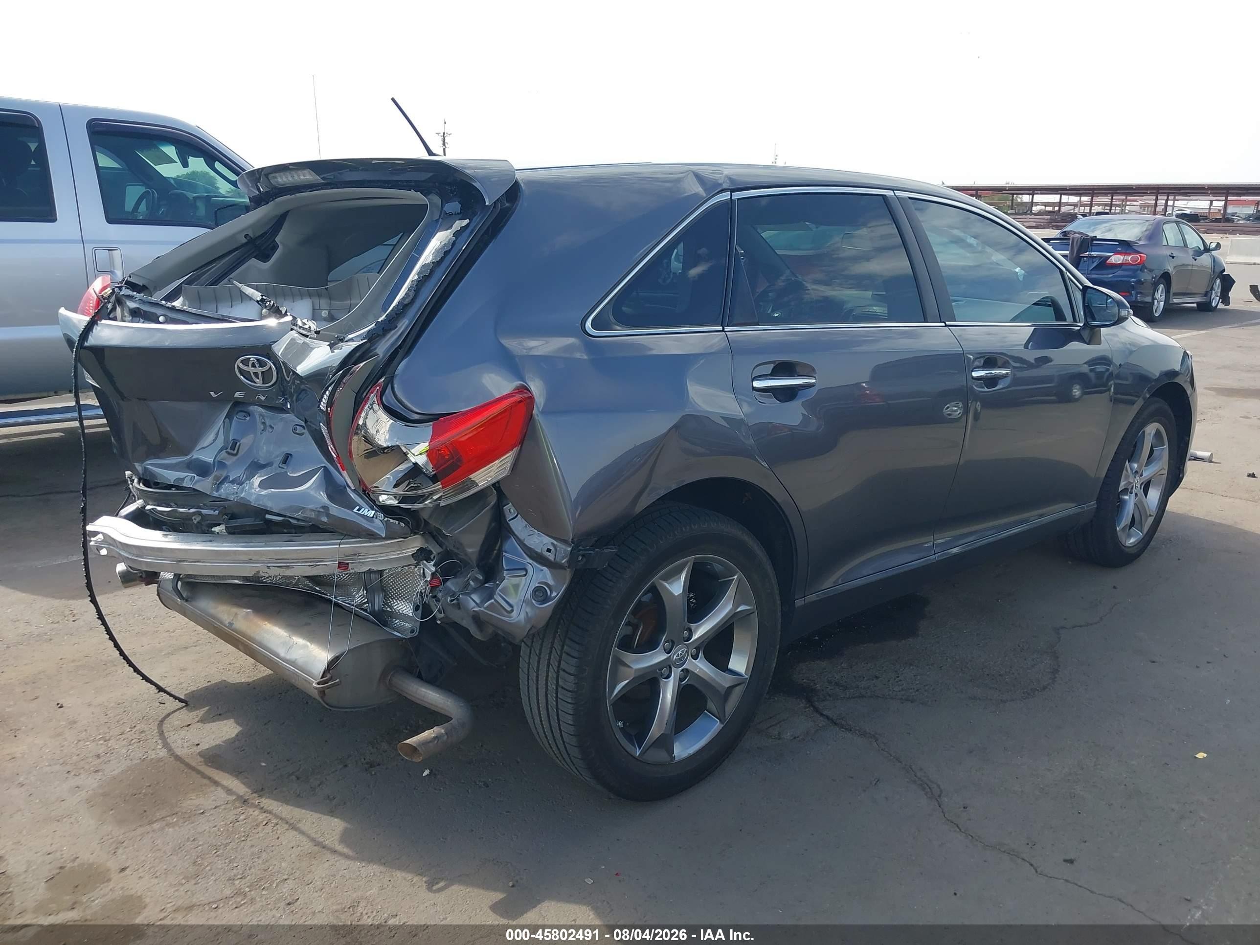 2014 Toyota Venza Limited V6 Gray vin: 4T3BK3BB4EU103167