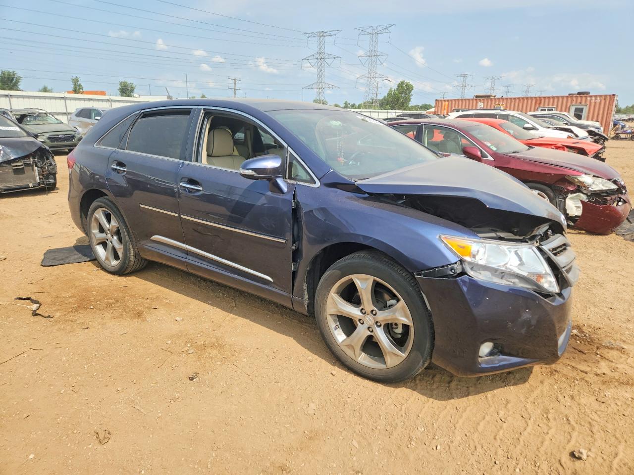 2015 Toyota Venza Xle Blue vin: 4T3BK3BB4FU116017