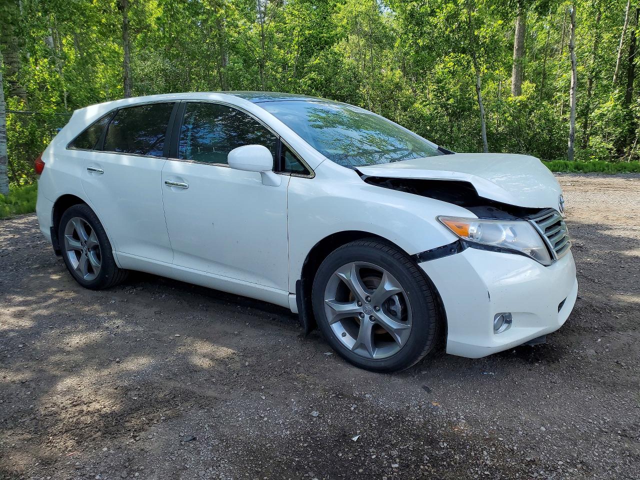 2010 Toyota Venza Awd V6 White vin: 4T3BK3BB5AU030479