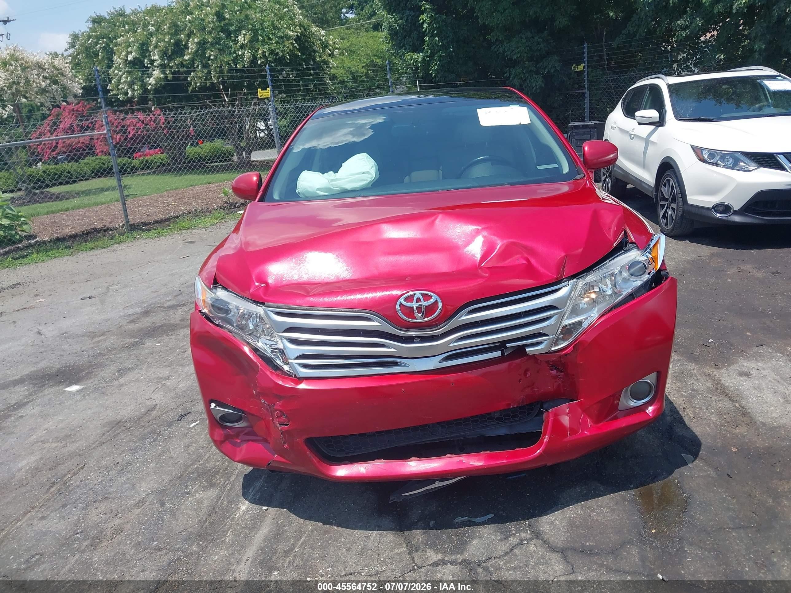 2011 Toyota Venza Base V6 Red vin: 4T3BK3BB5BU047896