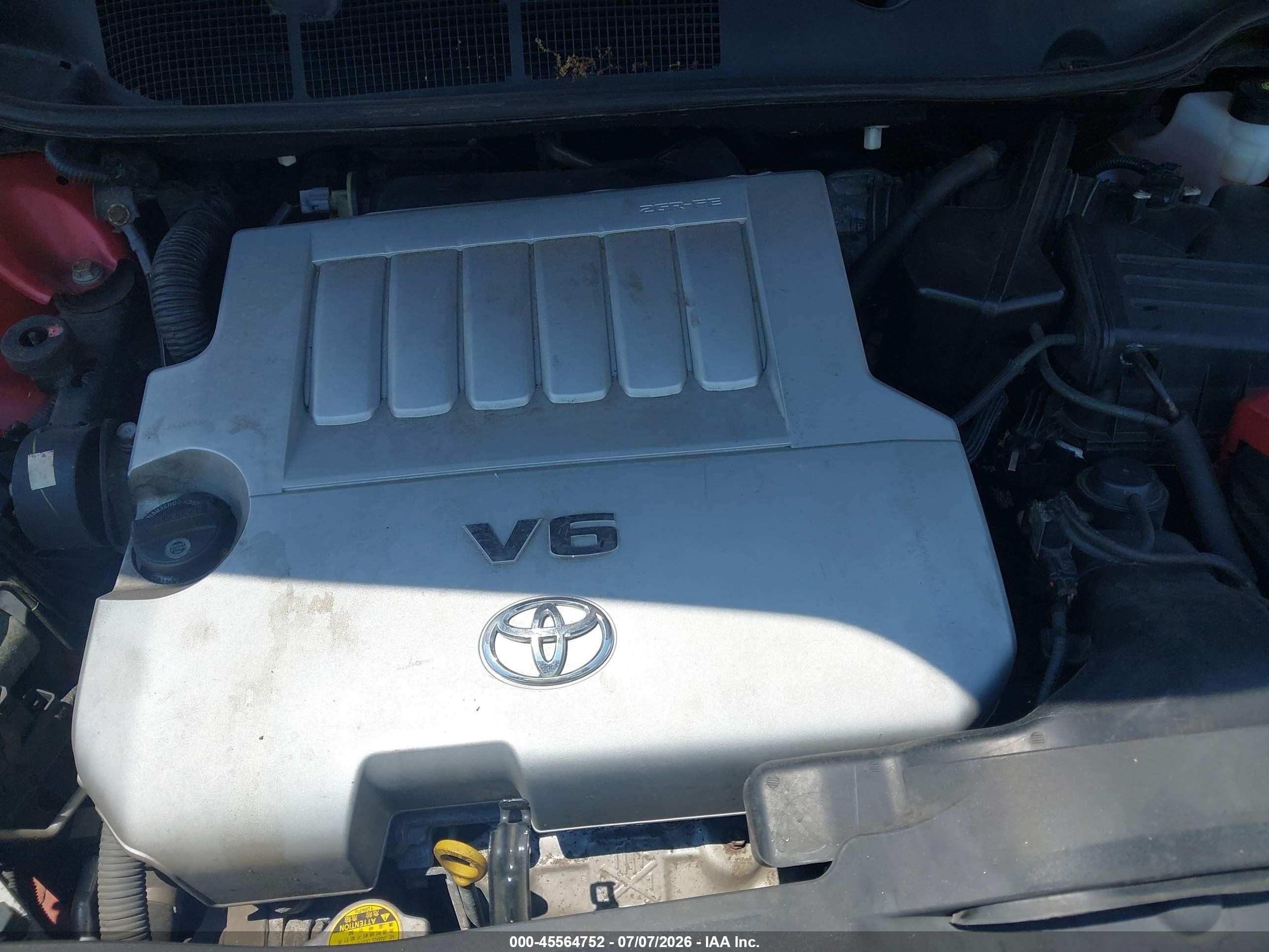 2011 Toyota Venza Base V6 Red vin: 4T3BK3BB5BU047896