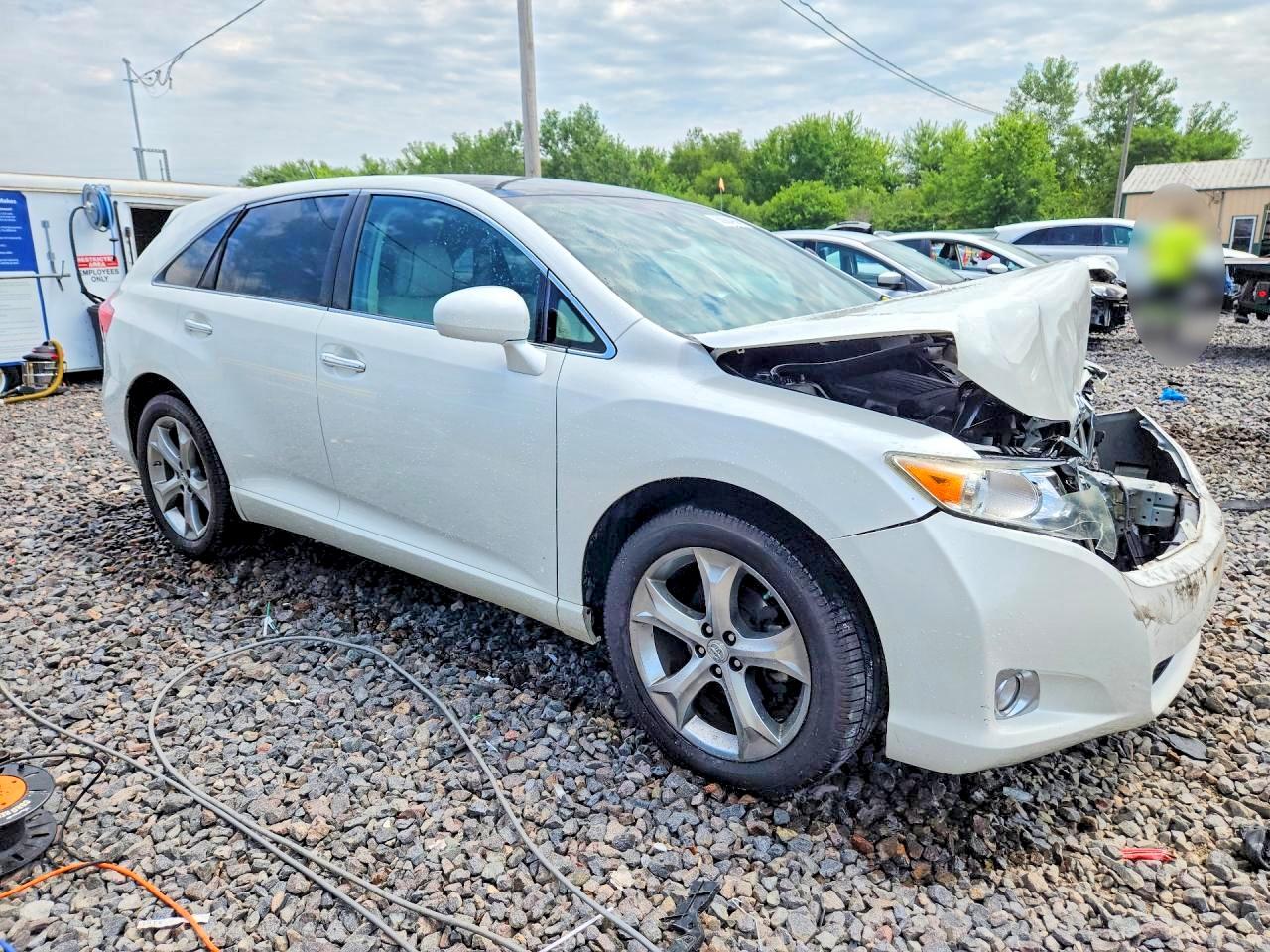 2011 Toyota Venza Awd V6 White vin: 4T3BK3BB5BU055433
