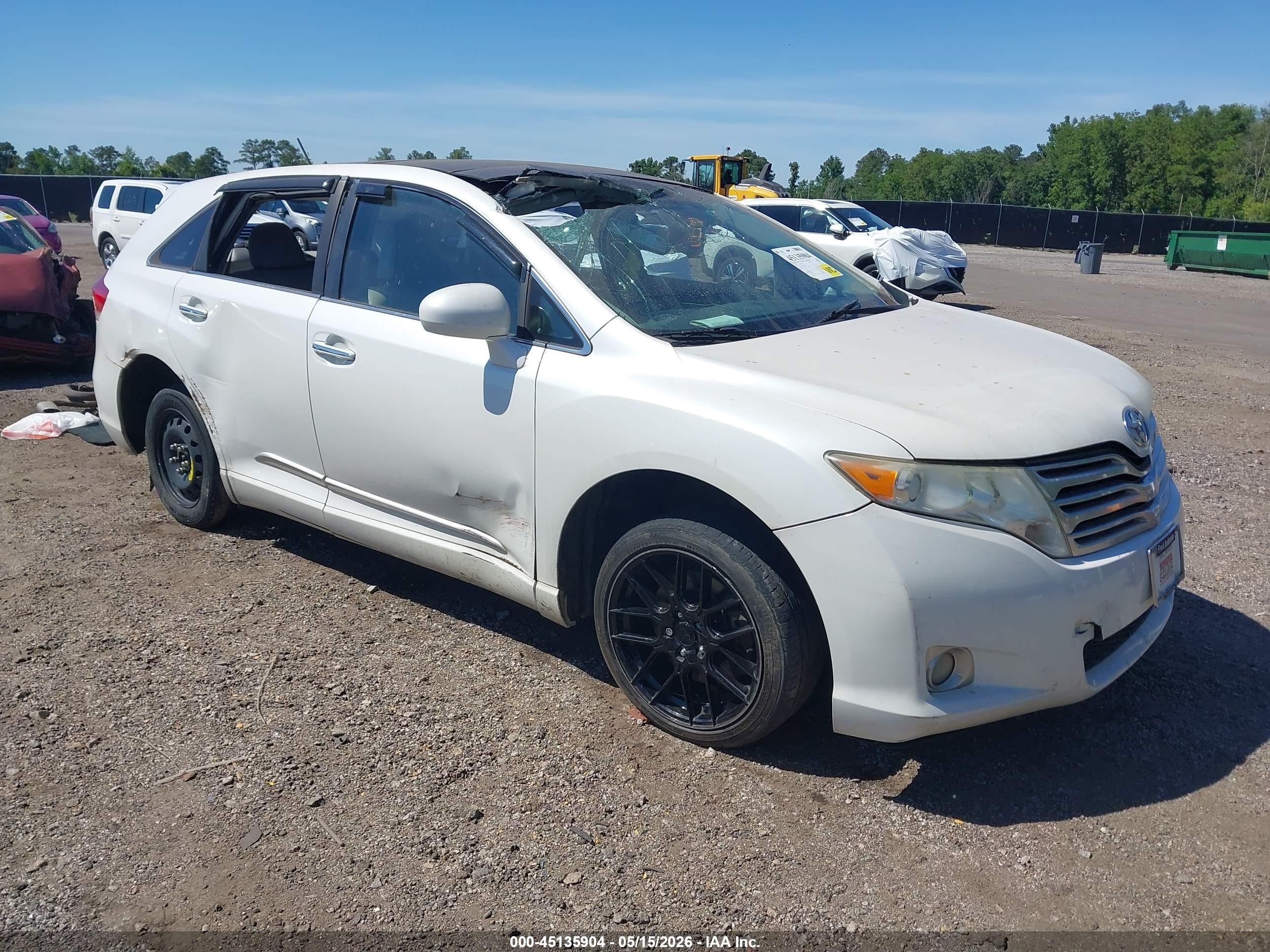 2011 Toyota Venza Base V6 White vin: 4T3BK3BB5BU059482