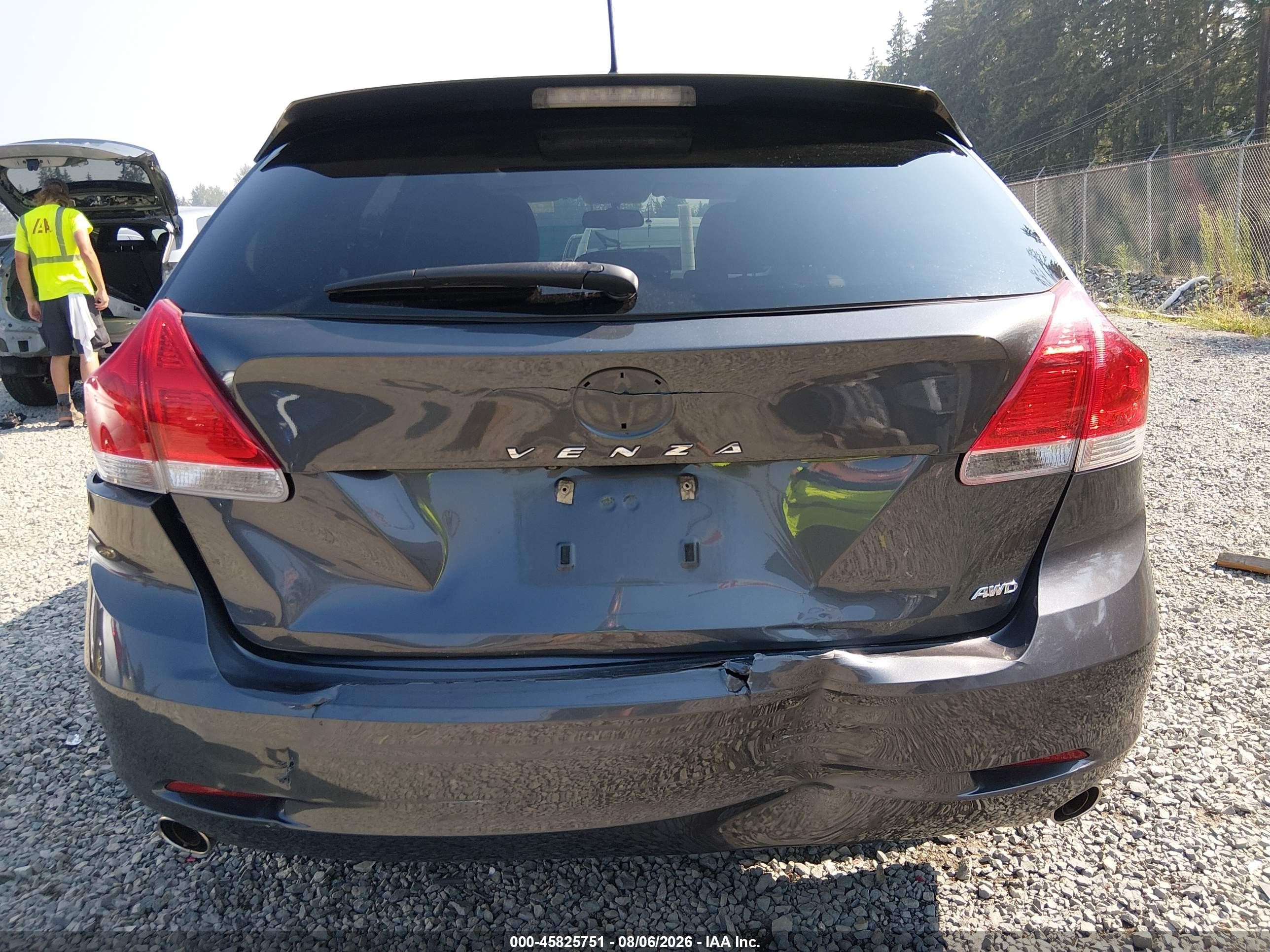 2011 Toyota Venza Base V6 Gray vin: 4T3BK3BB5BU062950