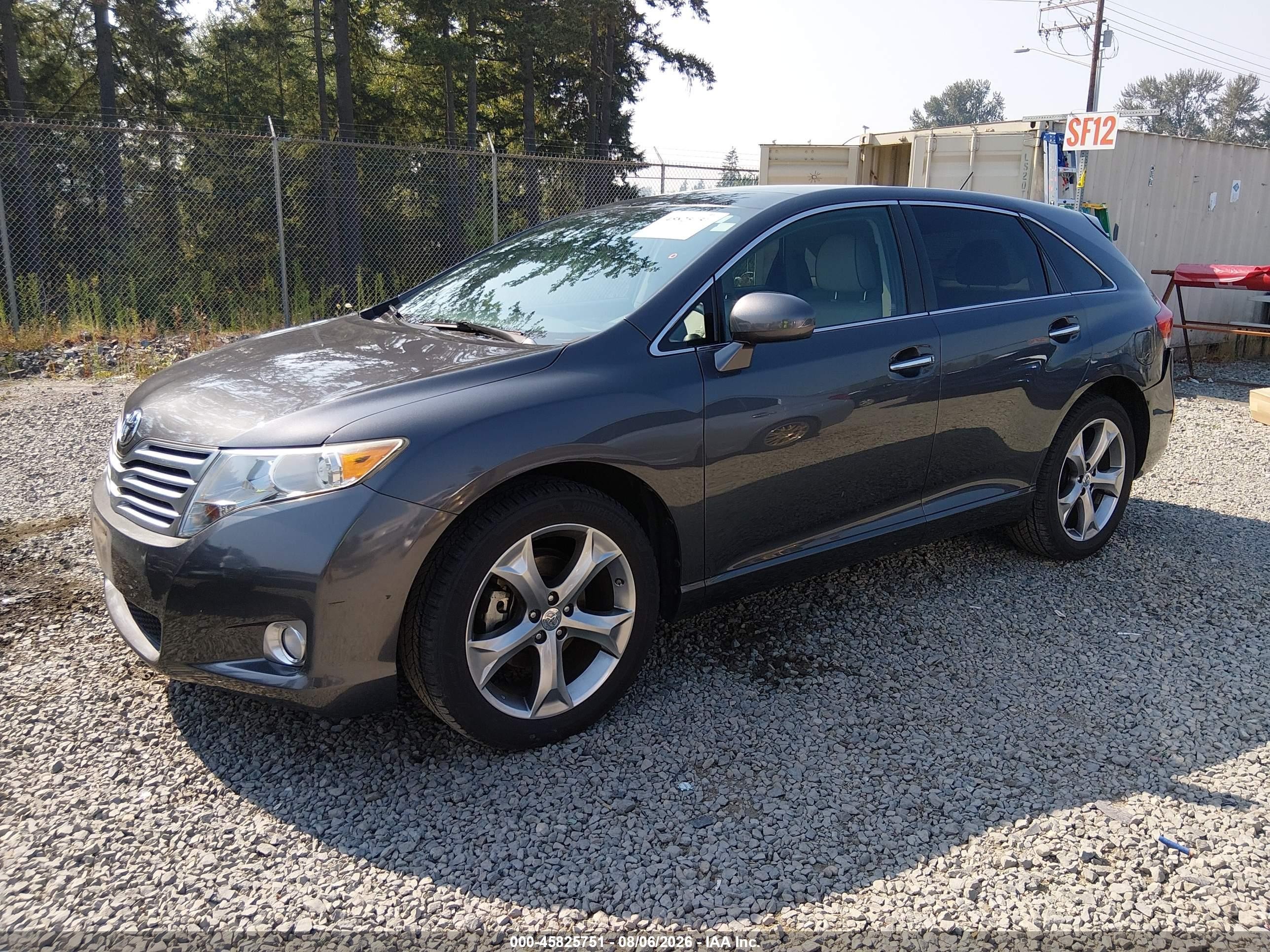 2011 Toyota Venza Base V6 Gray vin: 4T3BK3BB5BU062950