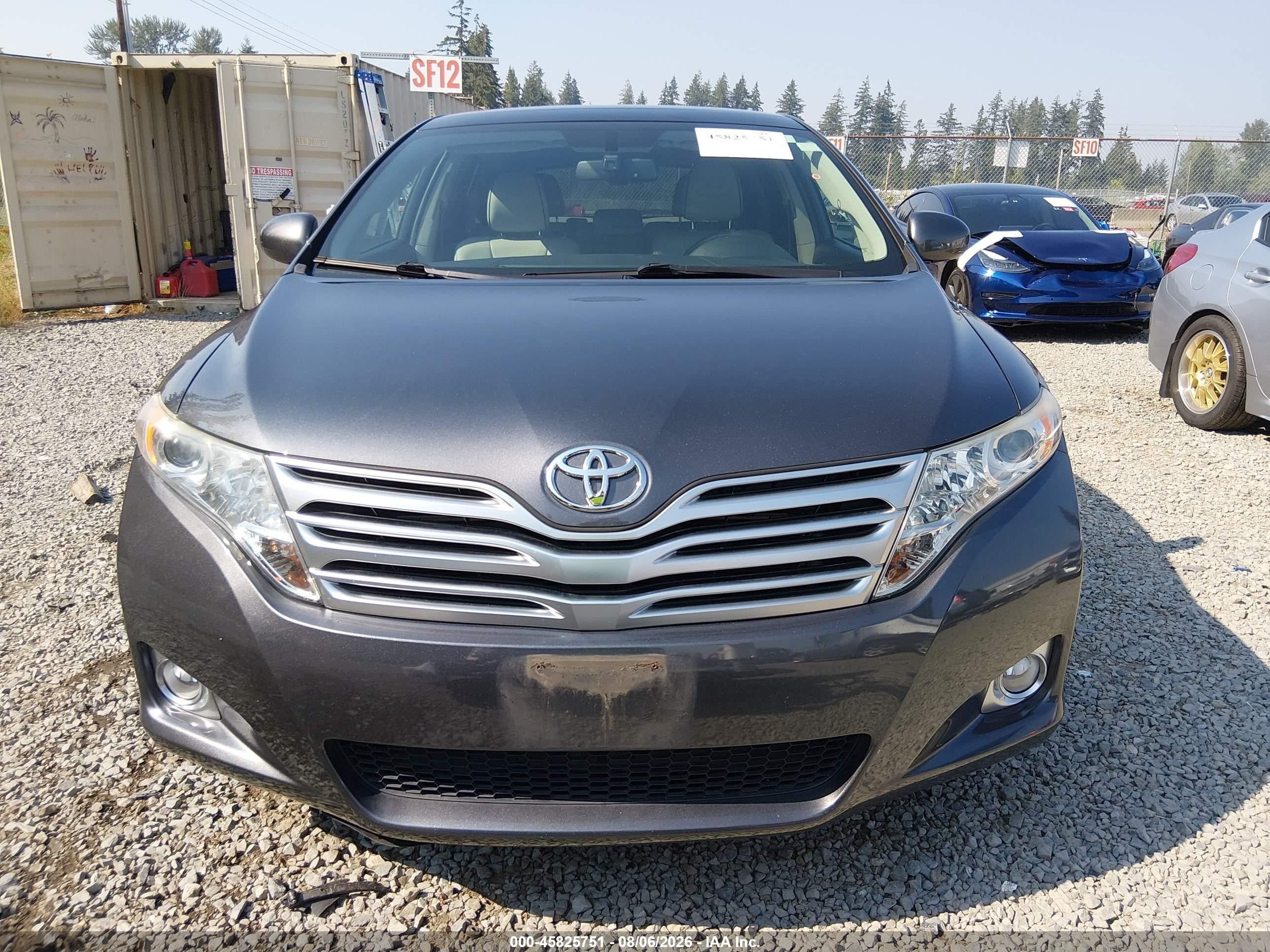 2011 Toyota Venza Base V6 Gray vin: 4T3BK3BB5BU062950