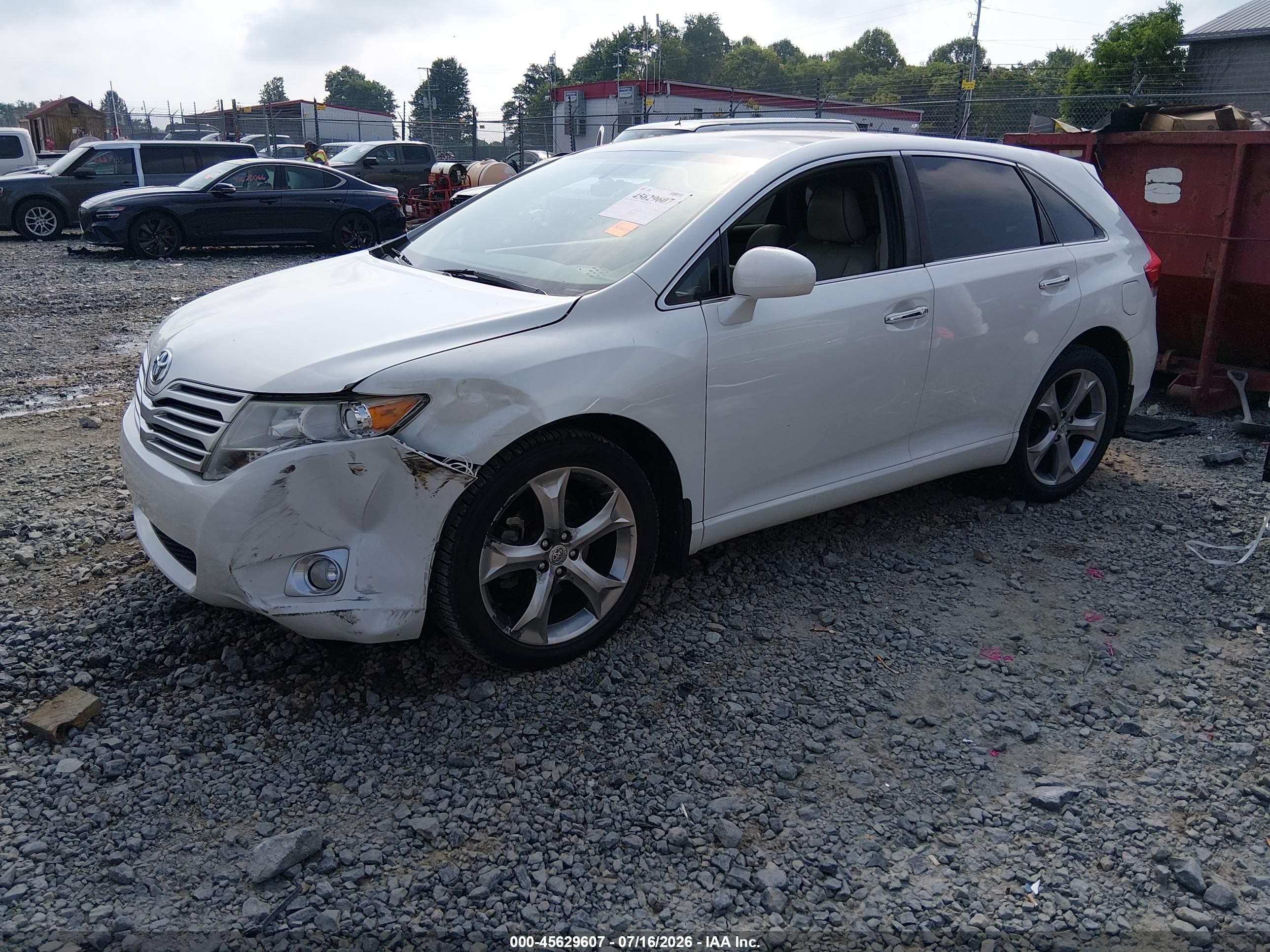 2012 Toyota Venza Limited V6 White vin: 4T3BK3BB5CU065607