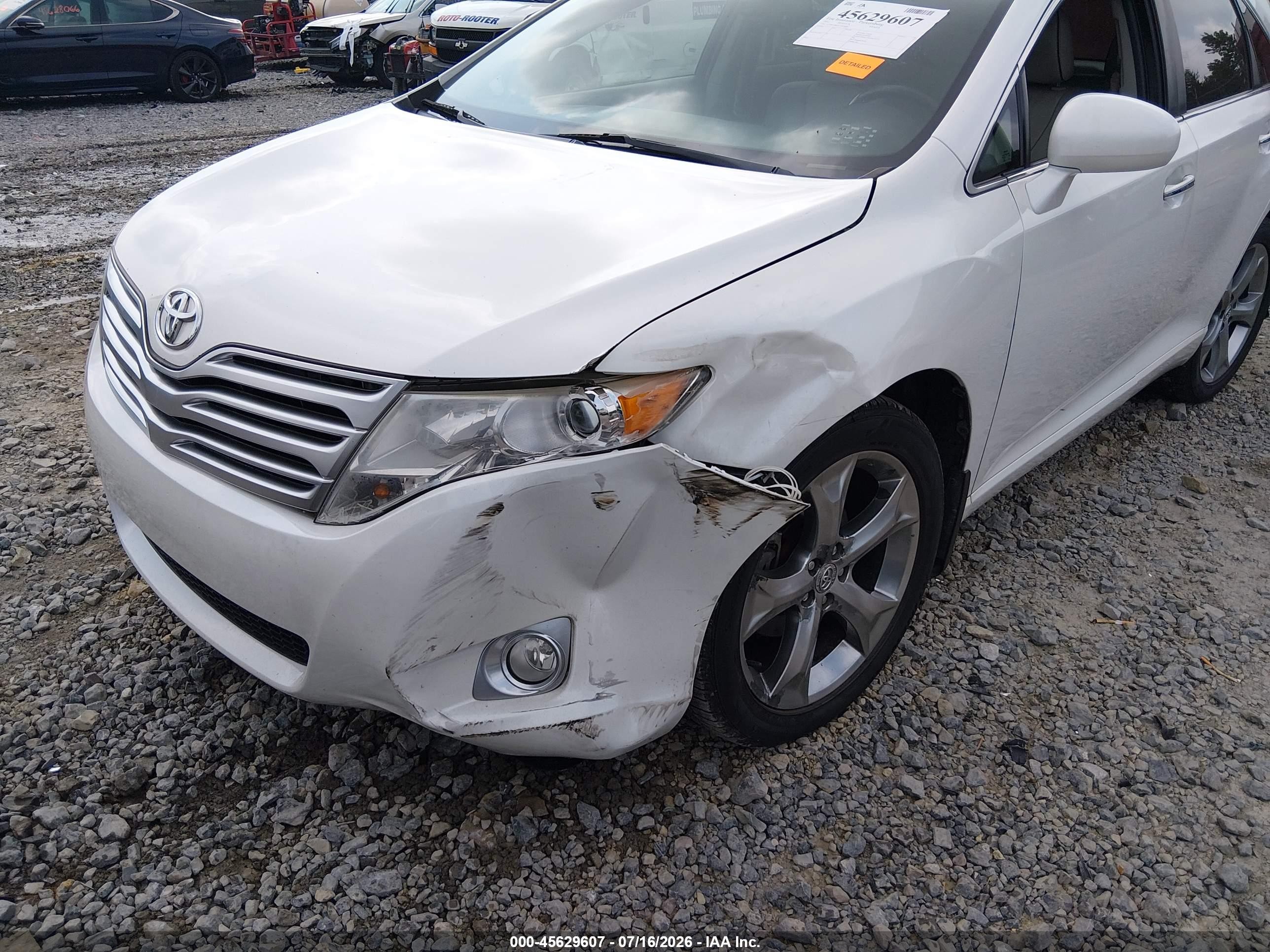 2012 Toyota Venza Limited V6 White vin: 4T3BK3BB5CU065607