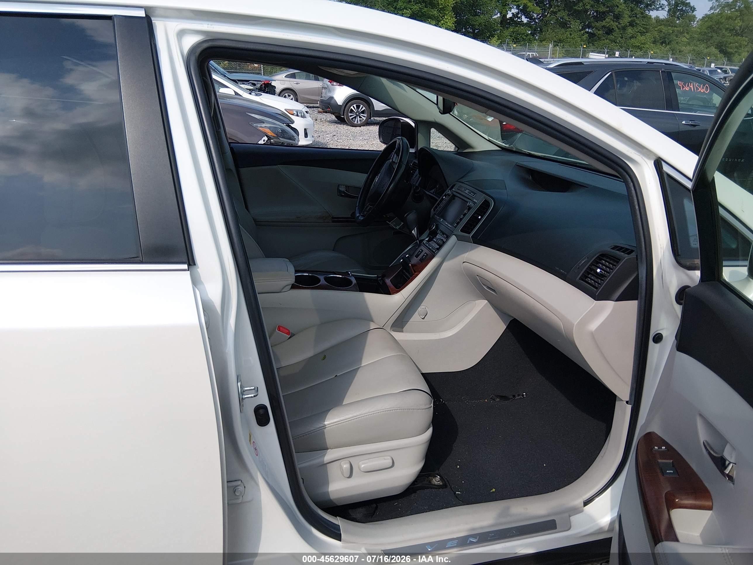 2012 Toyota Venza Limited V6 White vin: 4T3BK3BB5CU065607