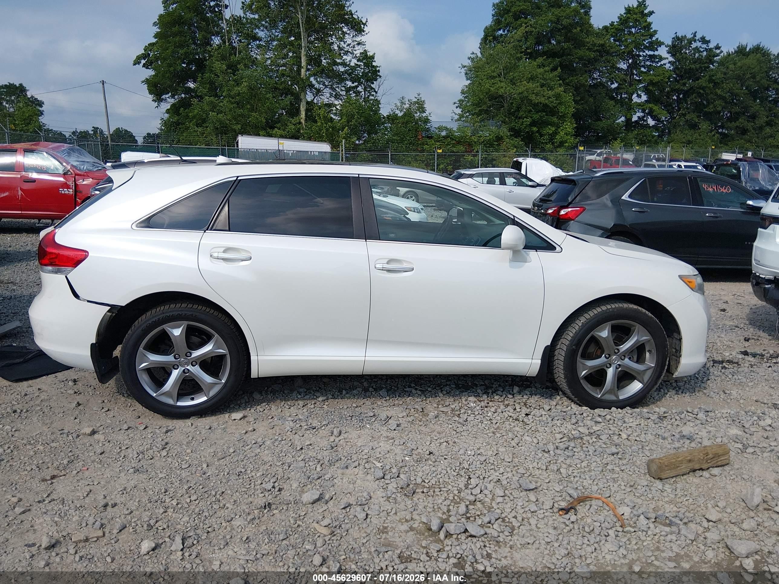 2012 Toyota Venza Limited V6 White vin: 4T3BK3BB5CU065607