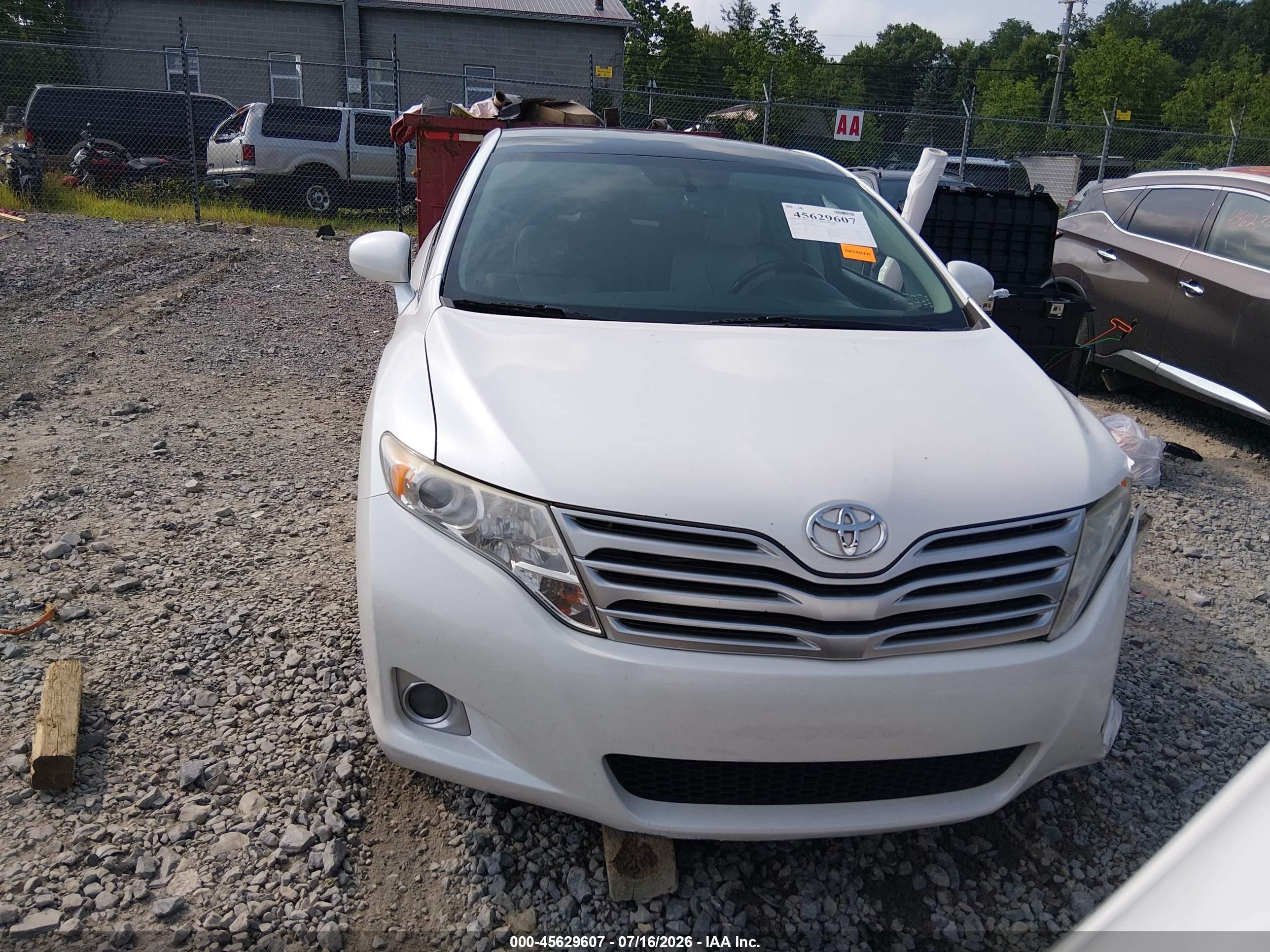 2012 Toyota Venza Limited V6 White vin: 4T3BK3BB5CU065607