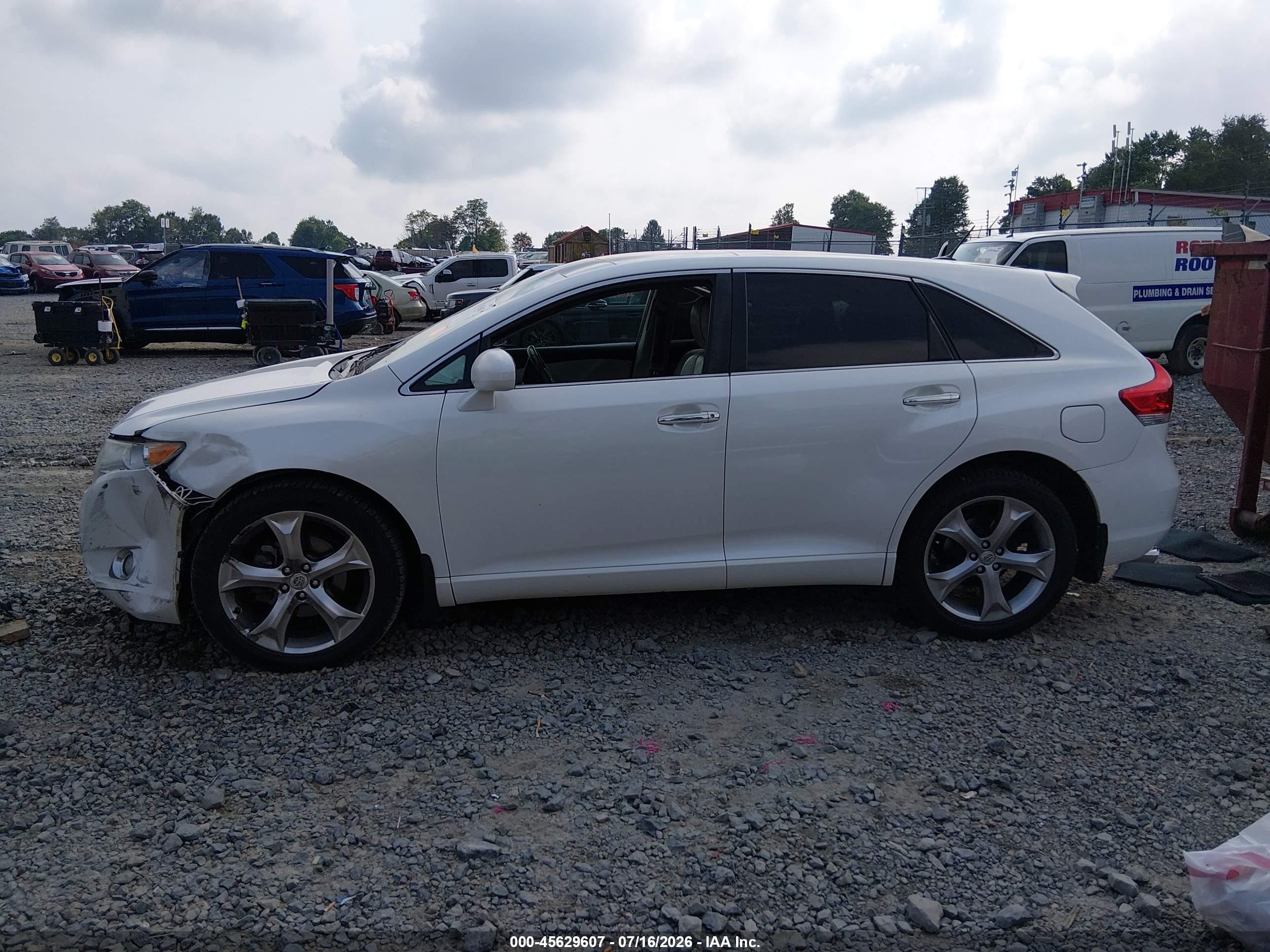 2012 Toyota Venza Limited V6 White vin: 4T3BK3BB5CU065607