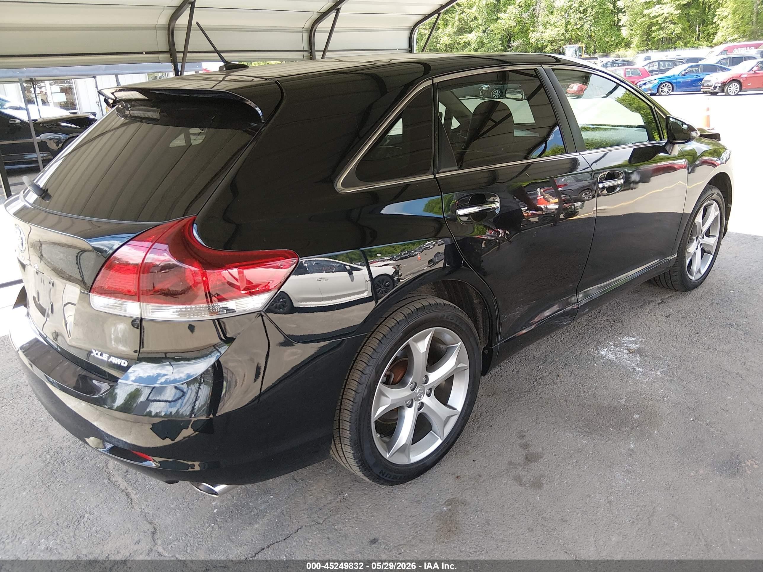 2013 Toyota Venza Xle V6 Black vin: 4T3BK3BB5DU082358