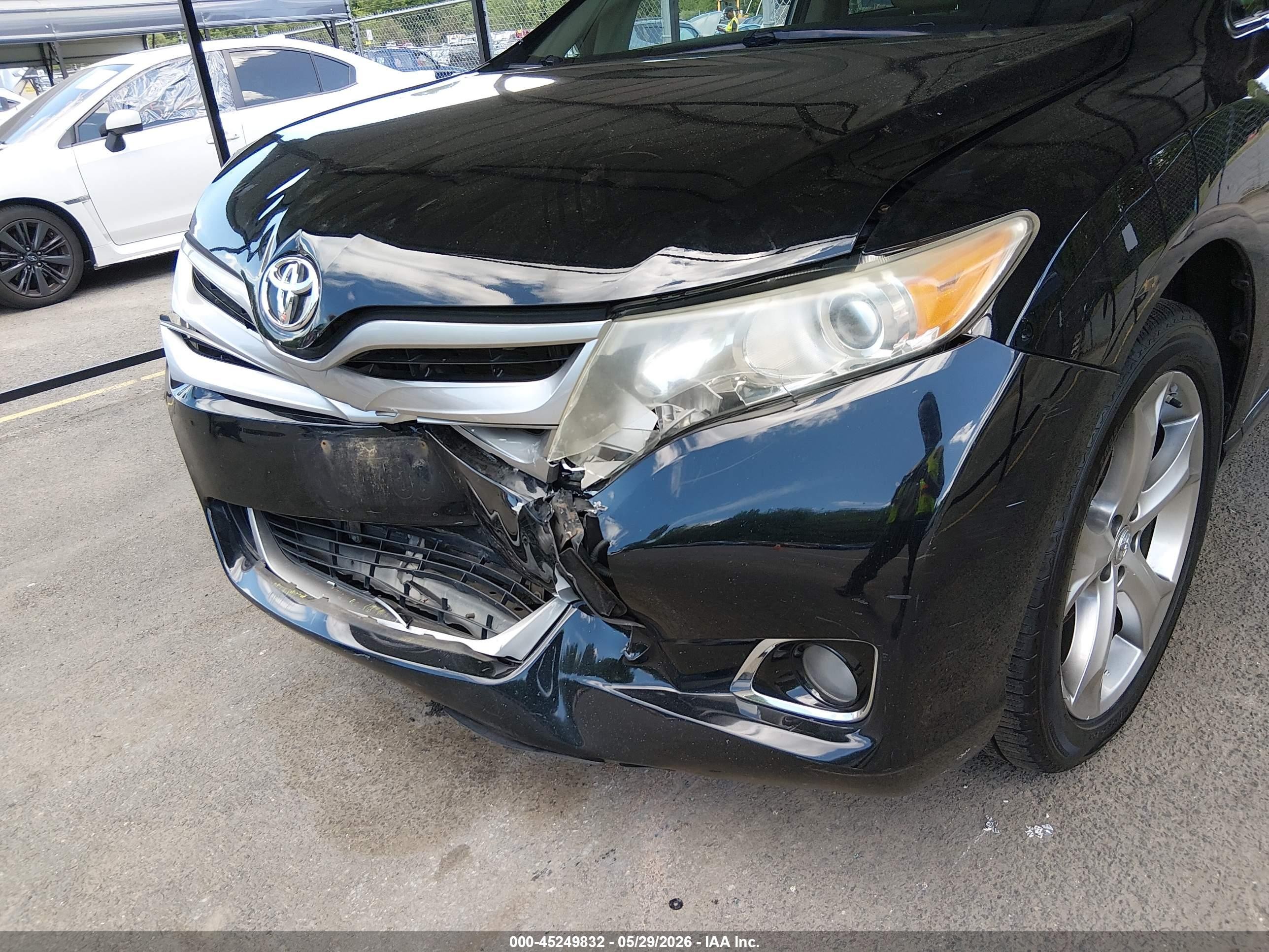 2013 Toyota Venza Xle V6 Black vin: 4T3BK3BB5DU082358