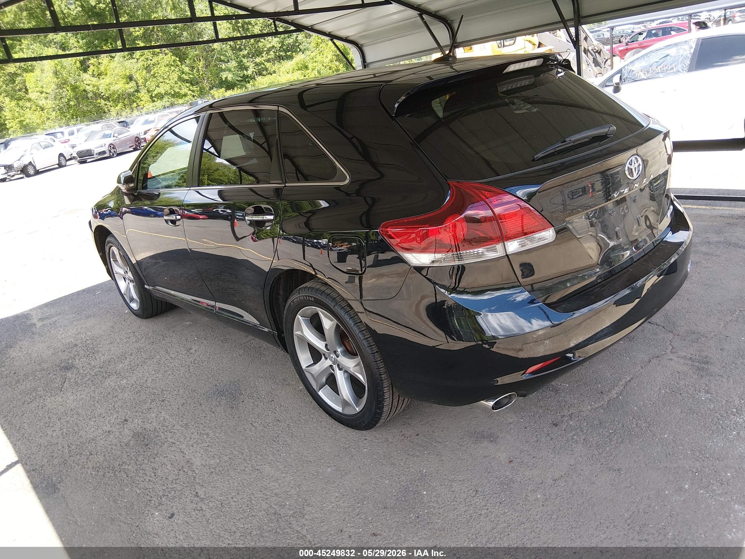 2013 Toyota Venza Xle V6 Black vin: 4T3BK3BB5DU082358