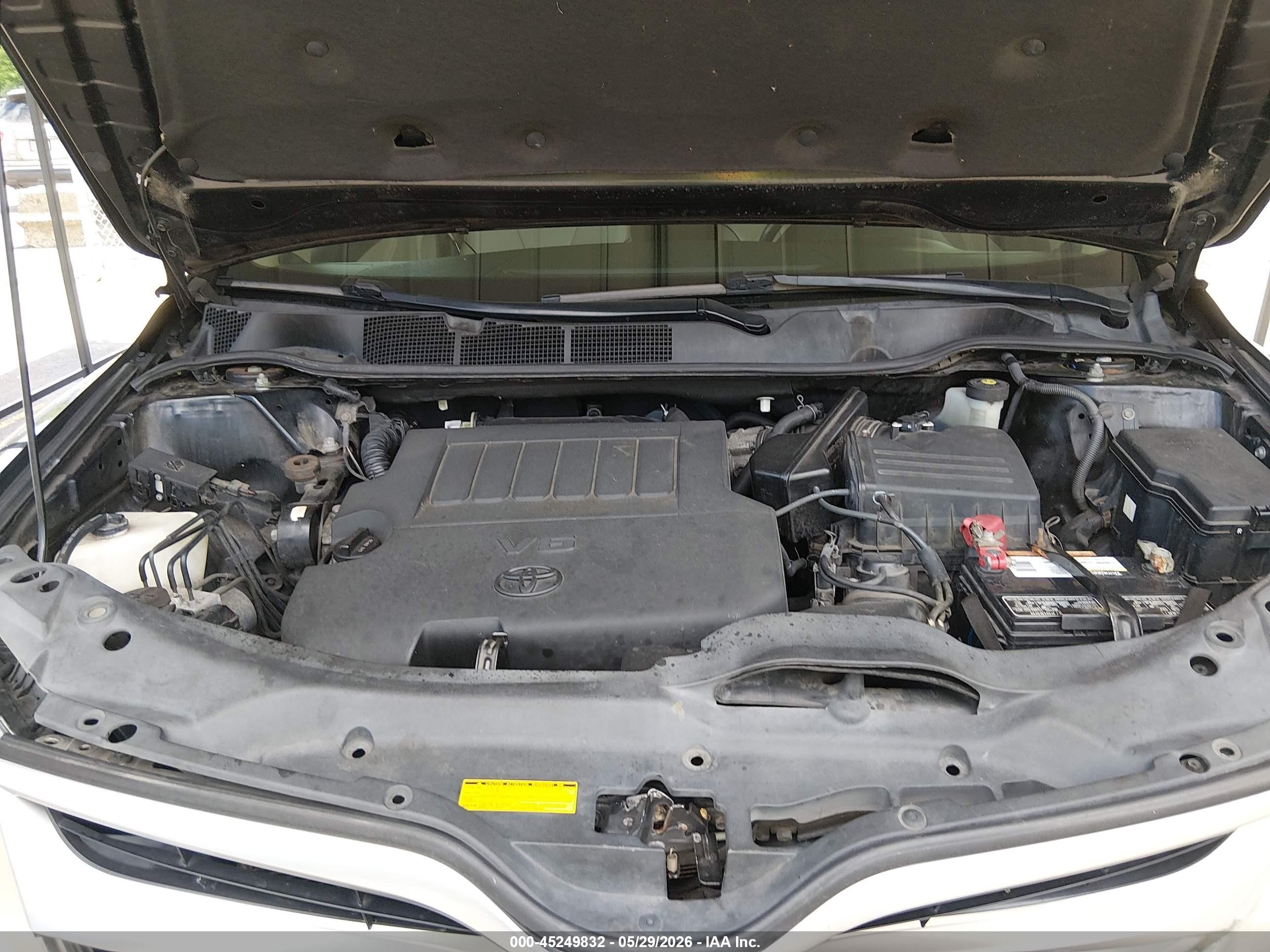 2013 Toyota Venza Xle V6 Black vin: 4T3BK3BB5DU082358