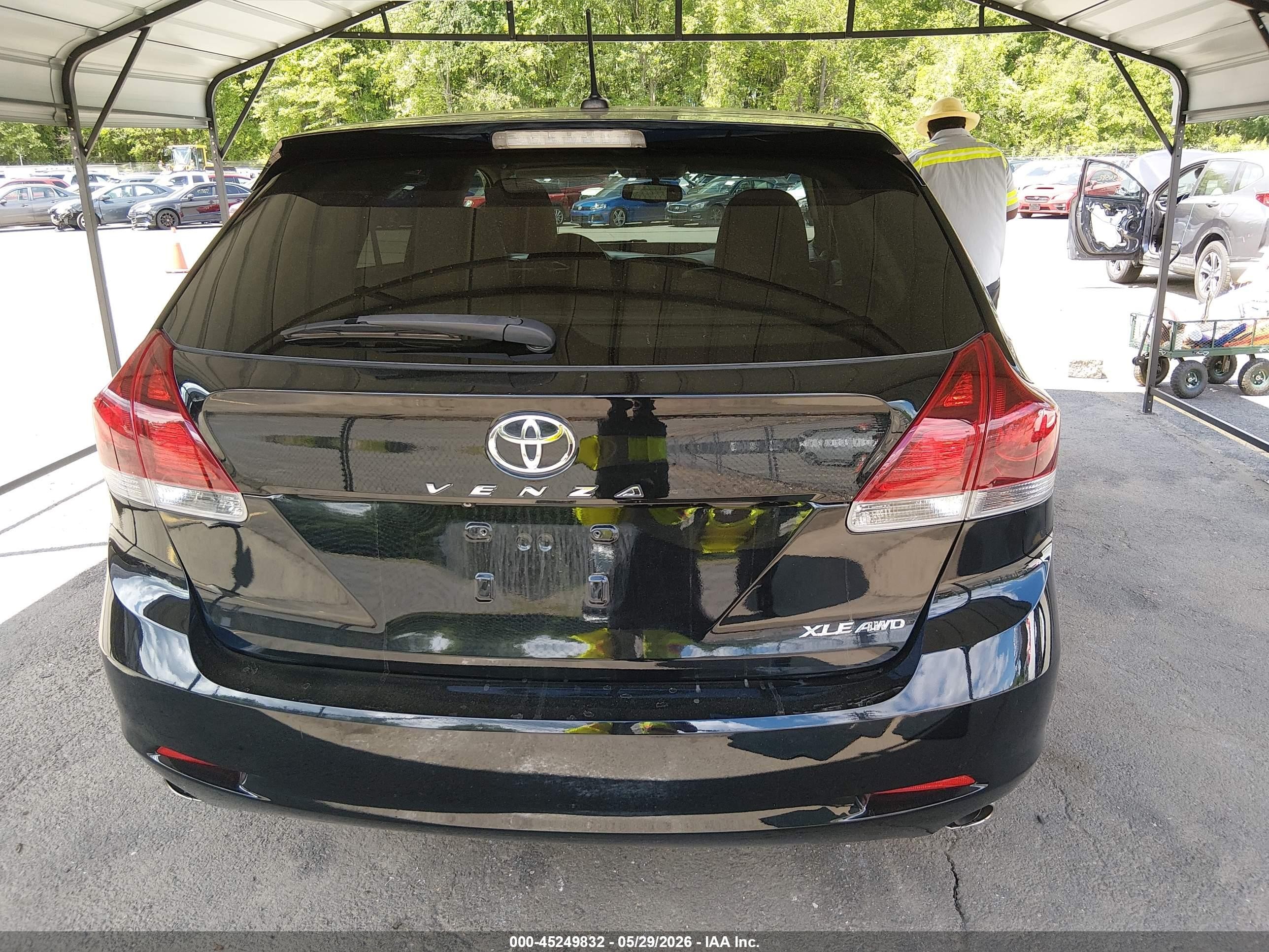 2013 Toyota Venza Xle V6 Black vin: 4T3BK3BB5DU082358