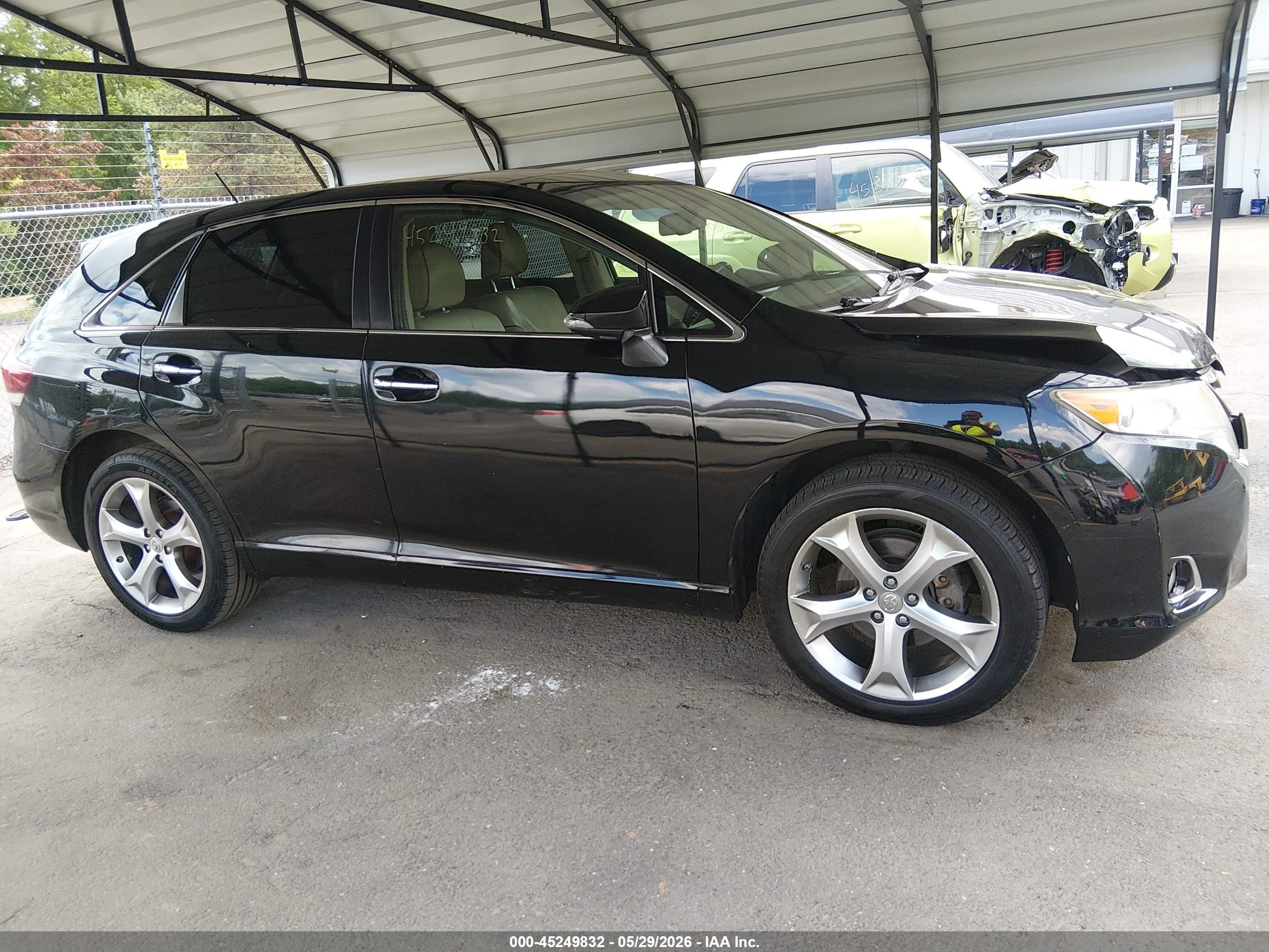 2013 Toyota Venza Xle V6 Black vin: 4T3BK3BB5DU082358