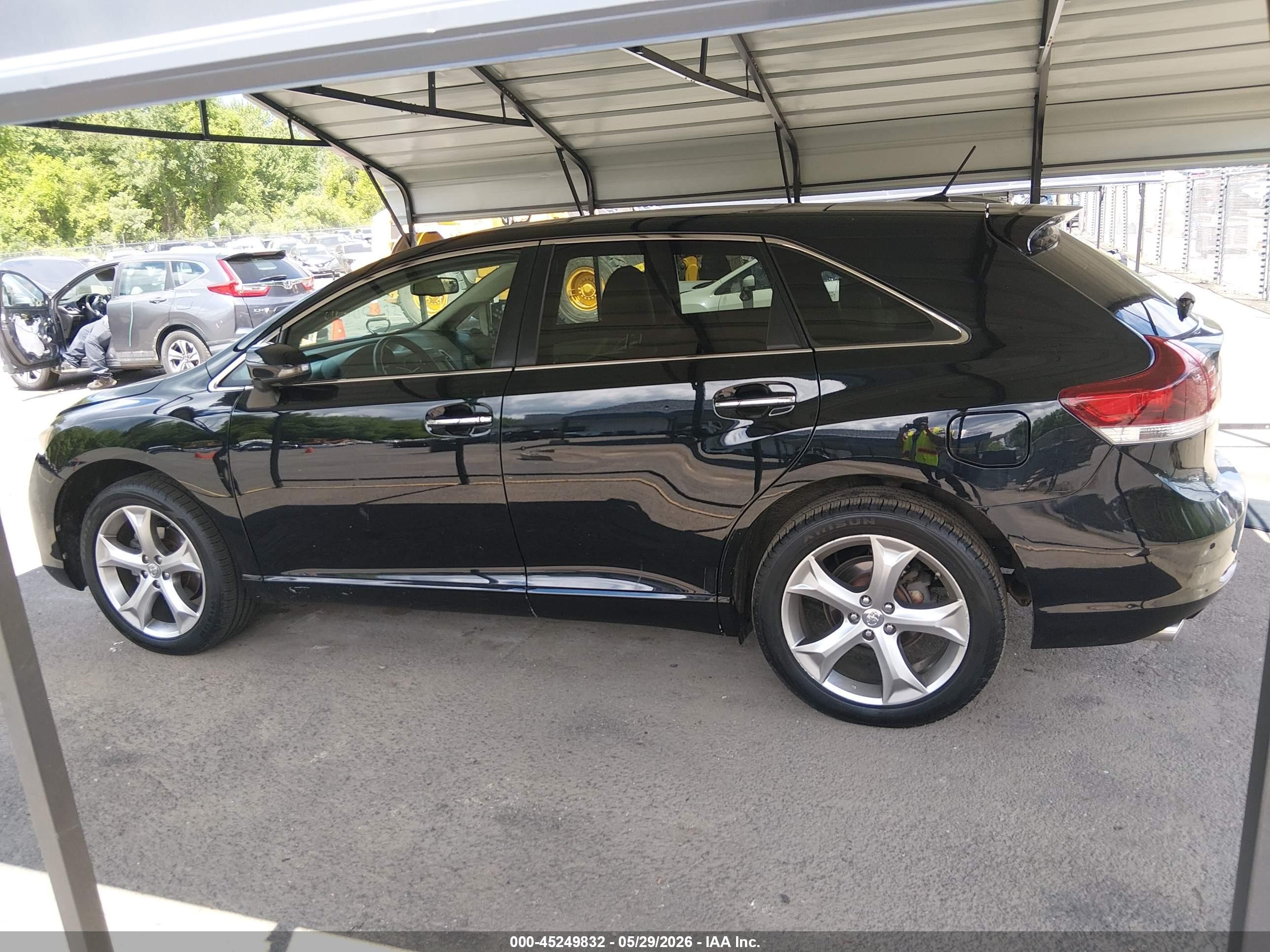 2013 Toyota Venza Xle V6 Black vin: 4T3BK3BB5DU082358