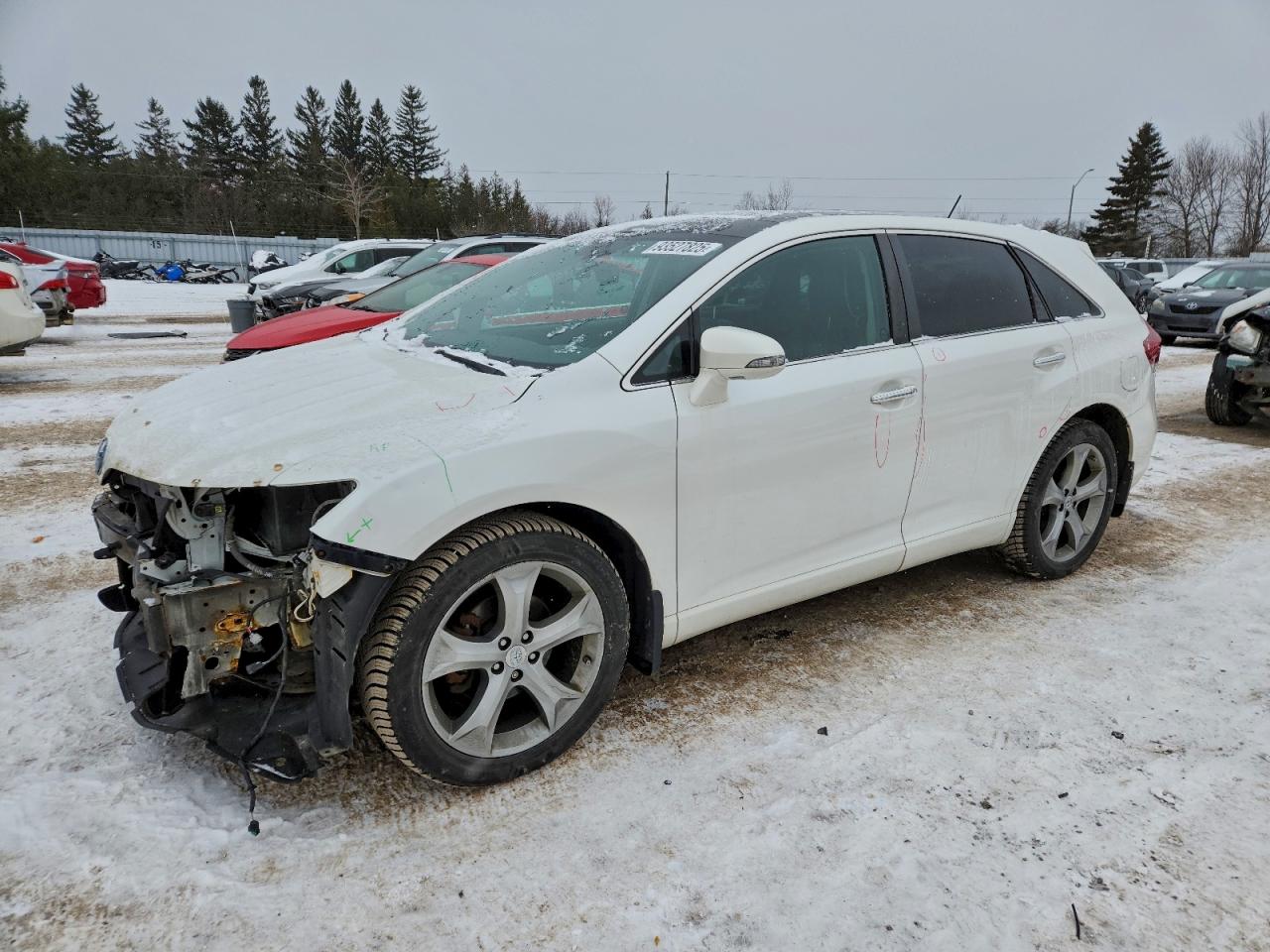 2013 Toyota Venza Le White vin: 4T3BK3BB5DU088516