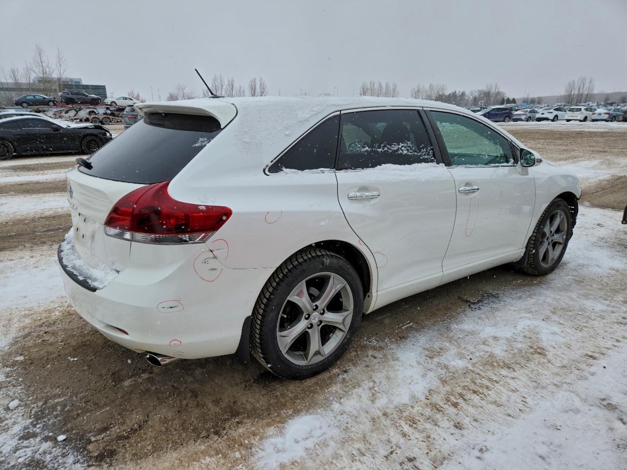 2013 Toyota Venza Le White vin: 4T3BK3BB5DU088516