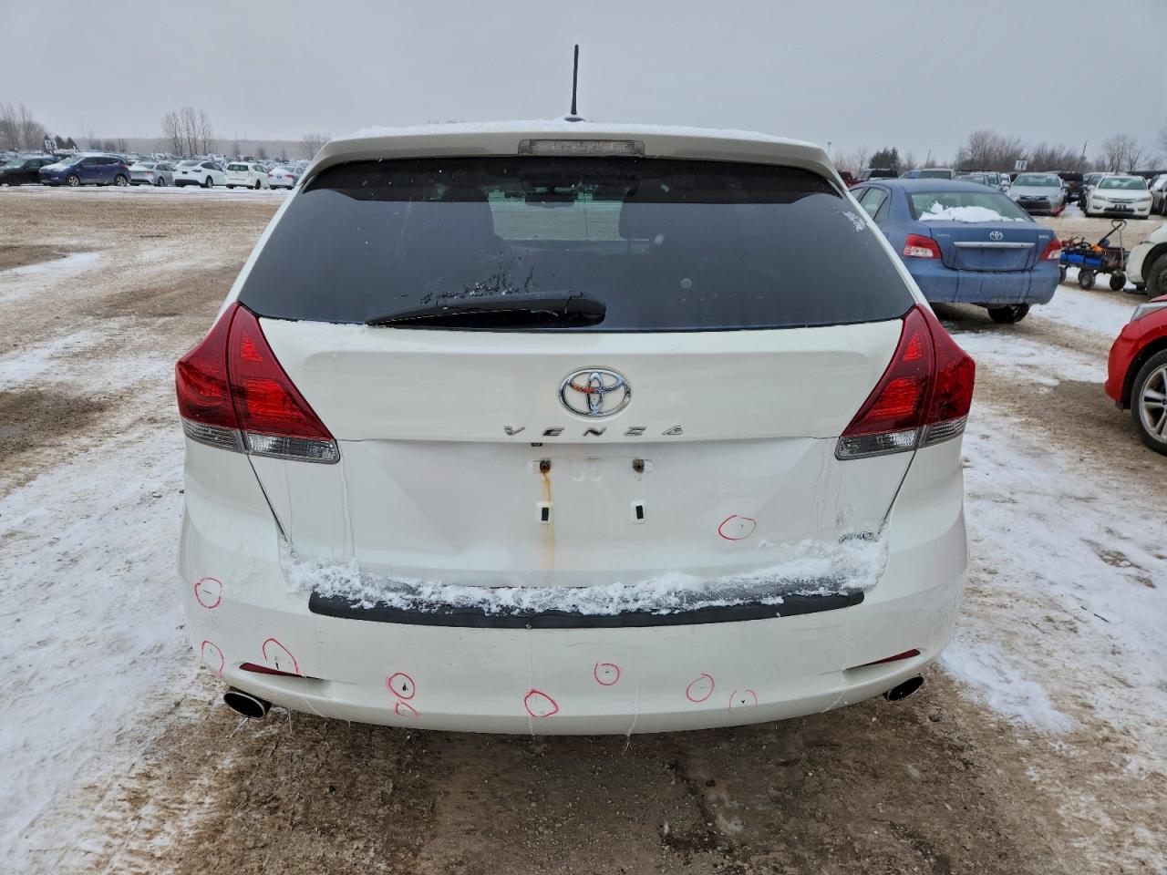 2013 Toyota Venza Le White vin: 4T3BK3BB5DU088516