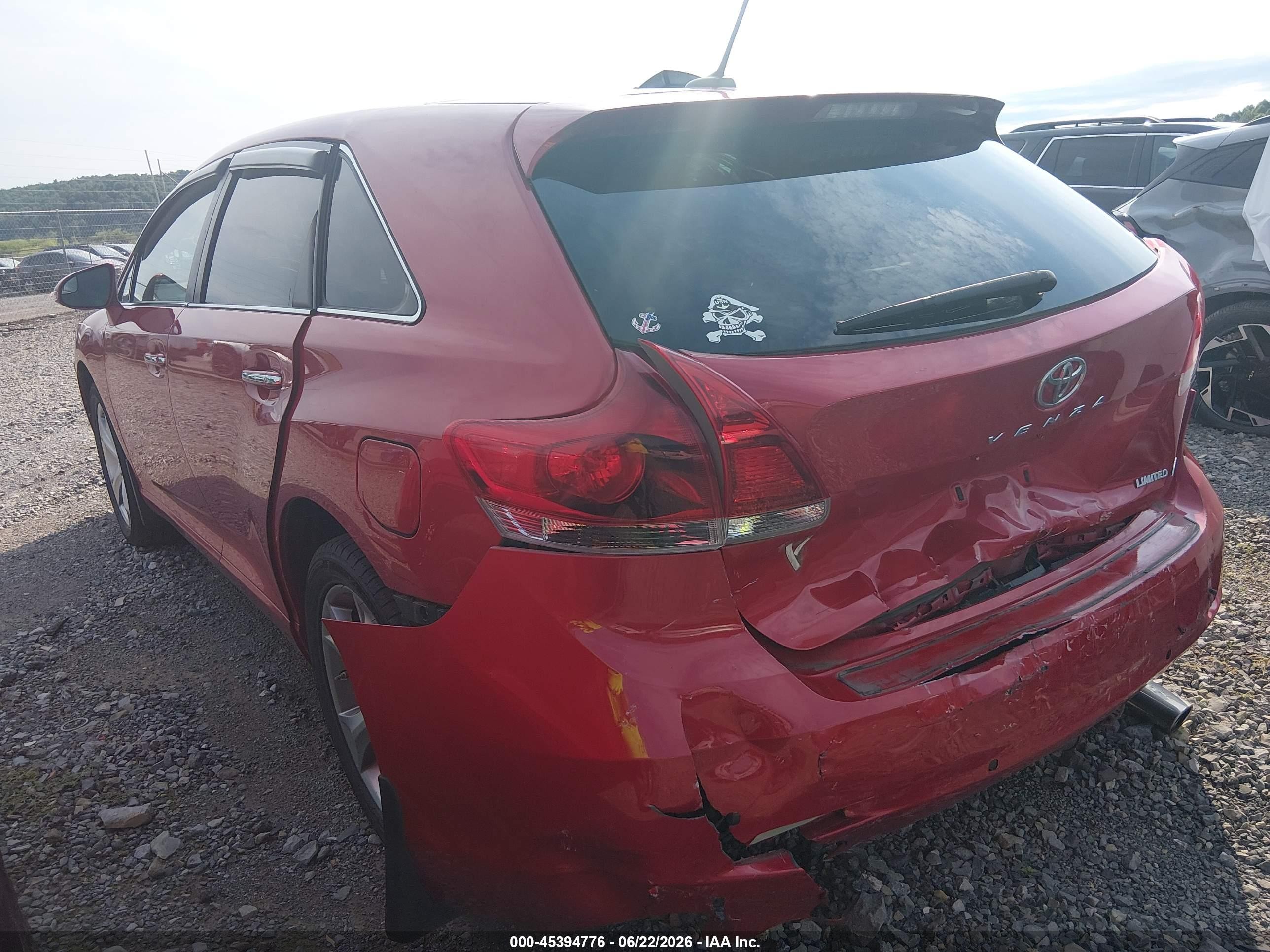 2015 Toyota Venza Limited V6 Red vin: 4T3BK3BB5FU109562