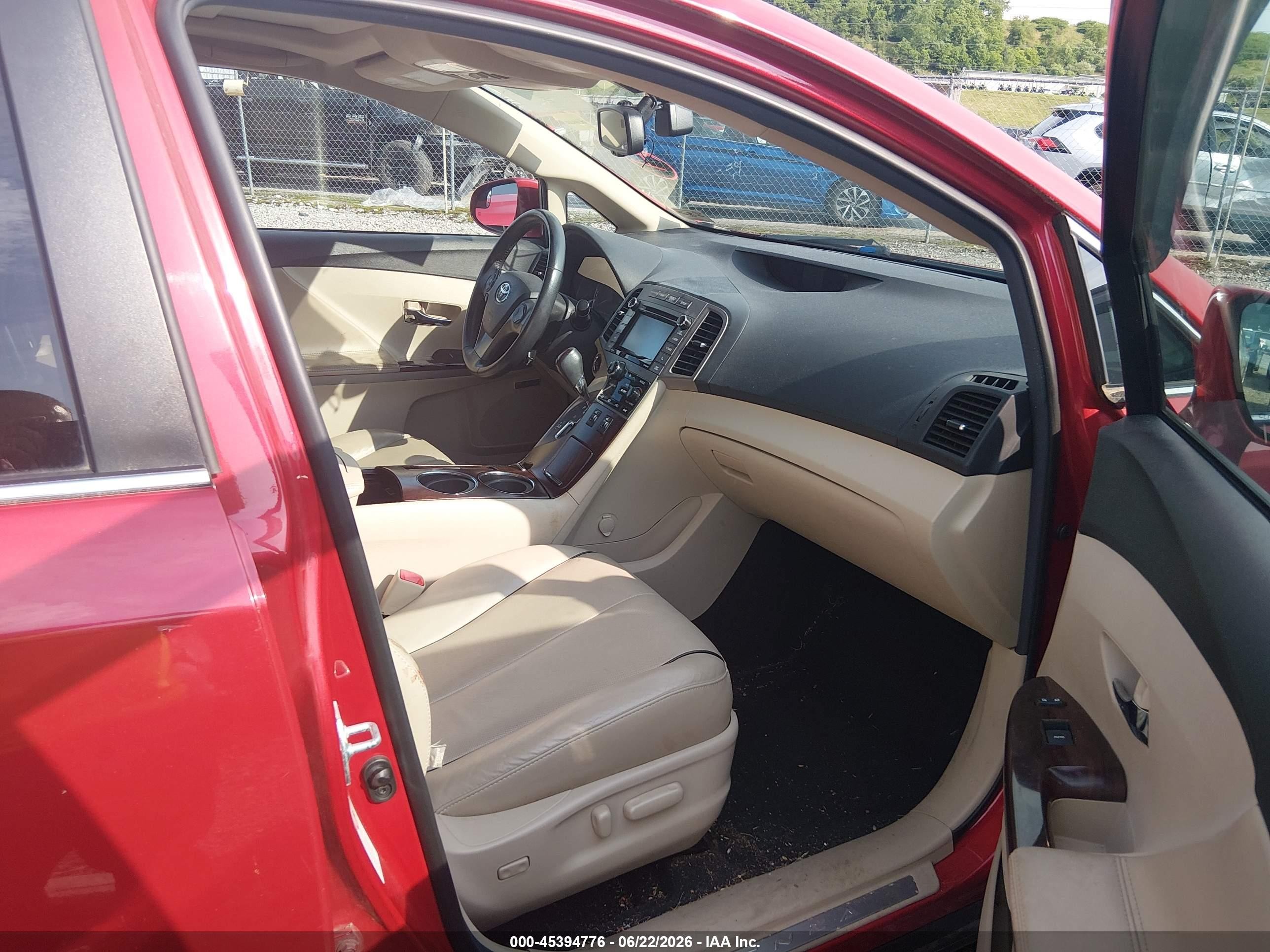 2015 Toyota Venza Limited V6 Red vin: 4T3BK3BB5FU109562