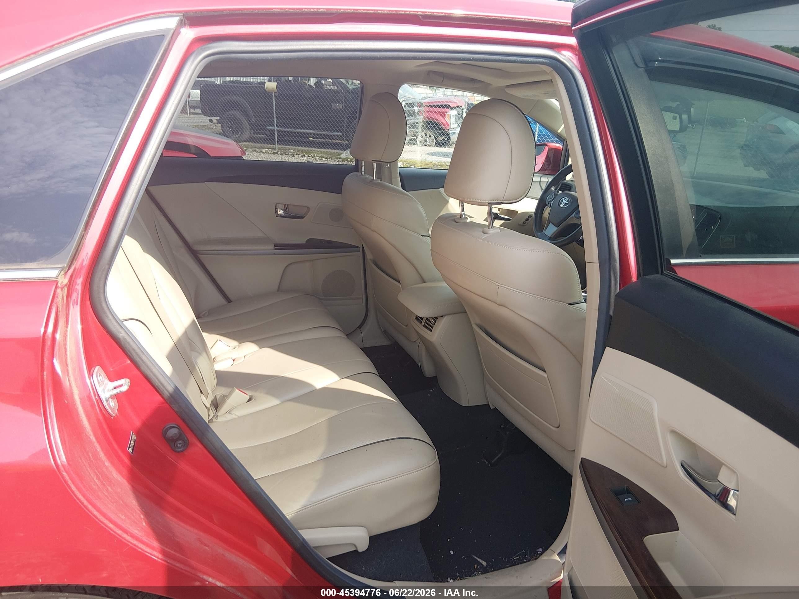 2015 Toyota Venza Limited V6 Red vin: 4T3BK3BB5FU109562