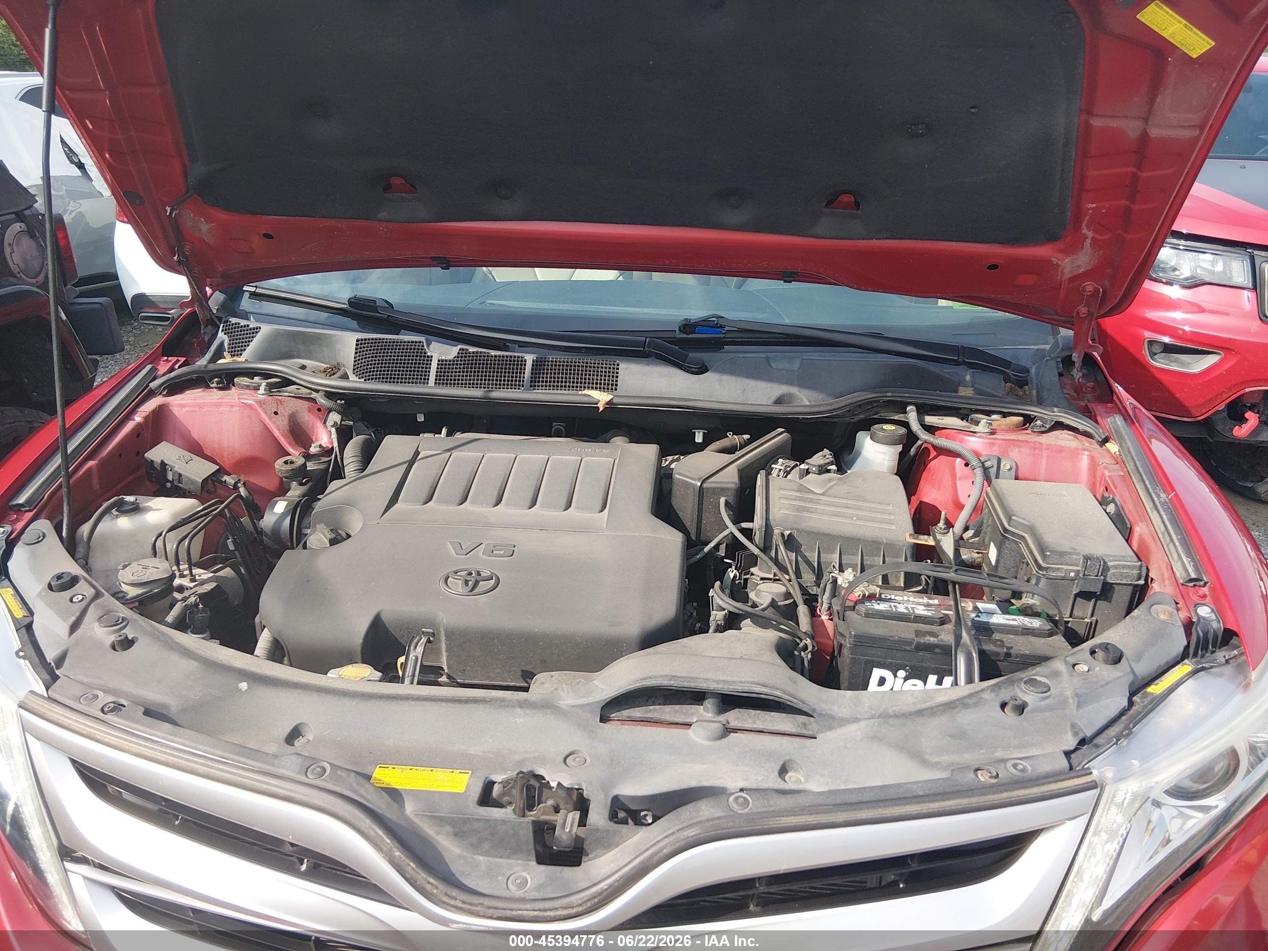 2015 Toyota Venza Limited V6 Red vin: 4T3BK3BB5FU109562
