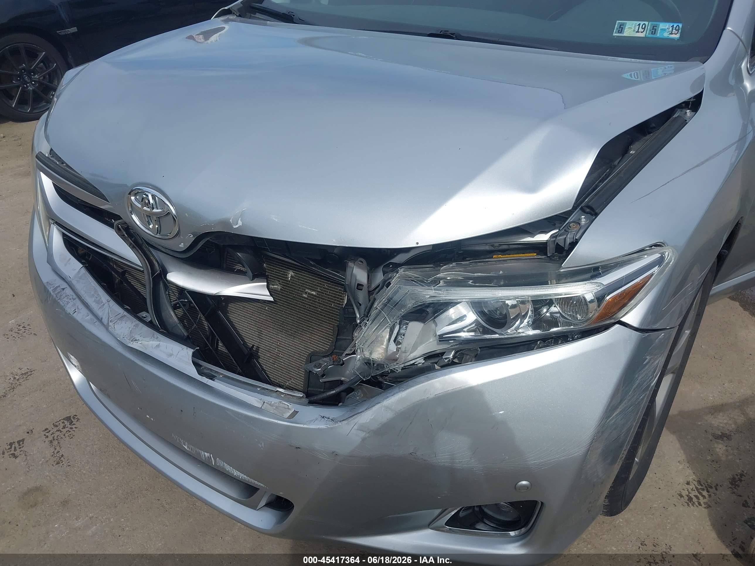 2015 Toyota Venza Limited V6 Silver vin: 4T3BK3BB5FU112705